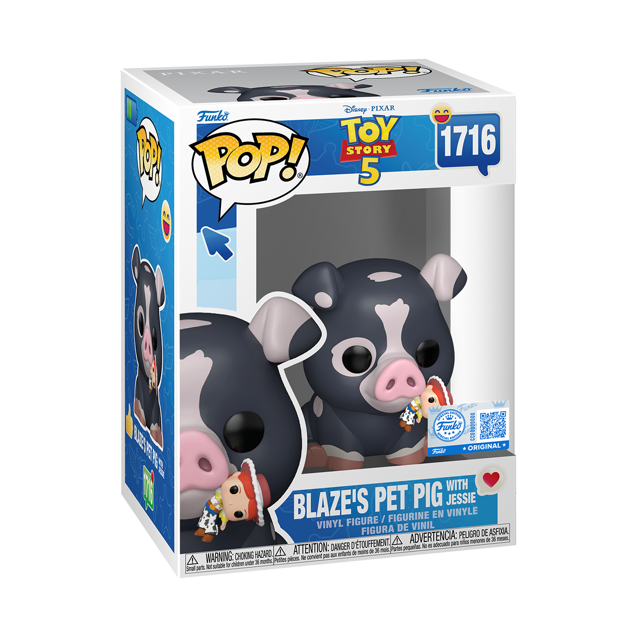 Pop! Blaze's Pet Pig with Jessie (Toy Story 5) - Image 4