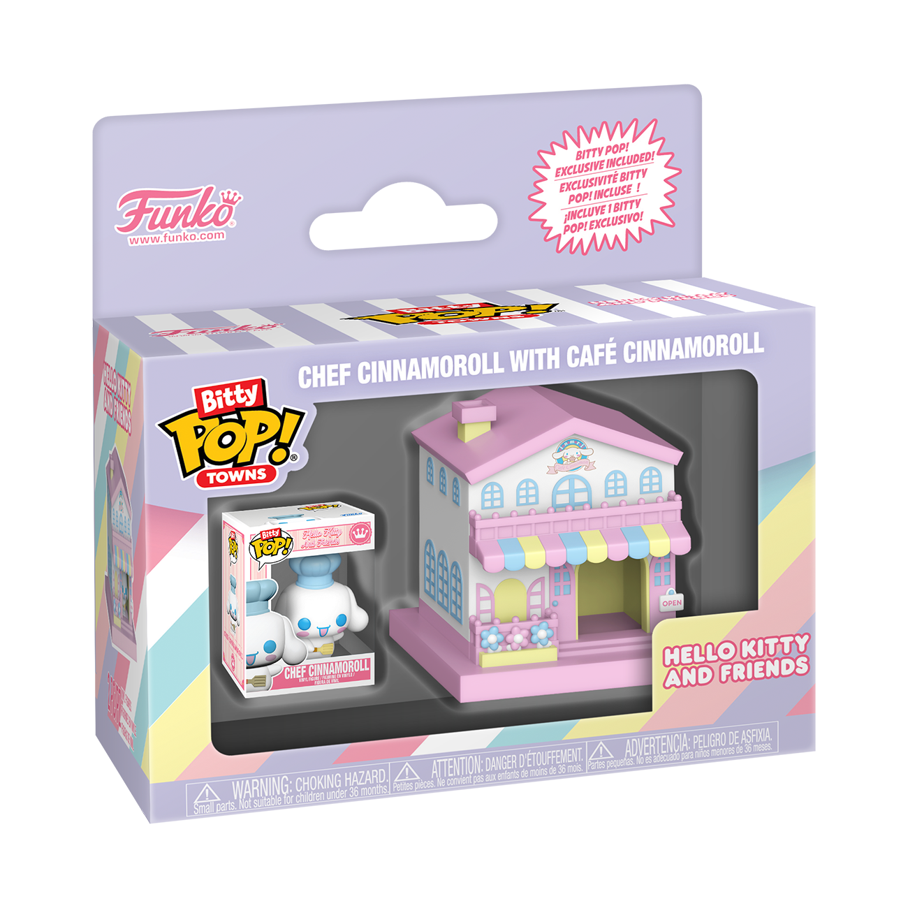 Alternative view of Bitty Pop! Towns Chef Cinnamoroll and Café Cinnamoroll