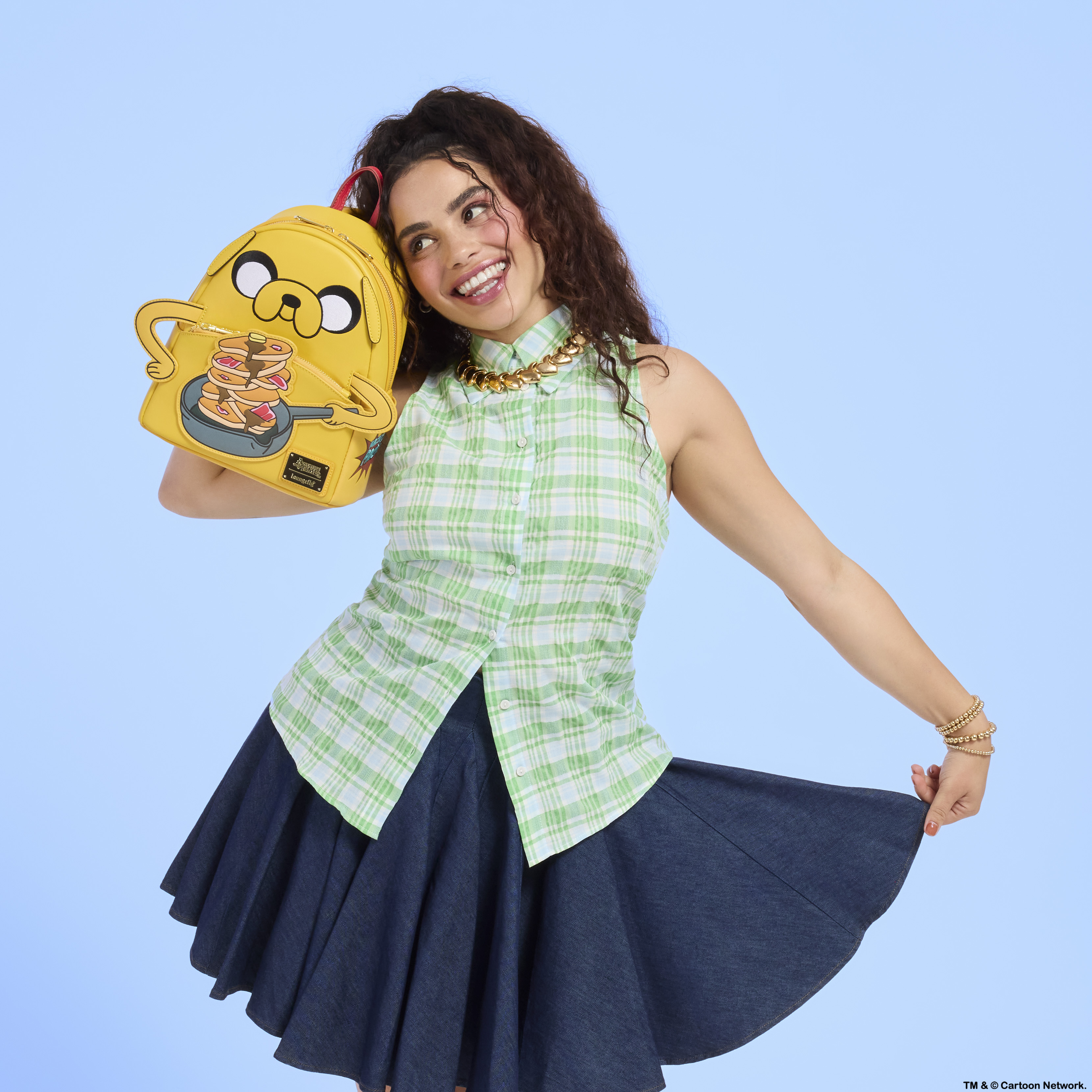 Alternative view of Adventure Time Jake Cosplay Mini Backpack