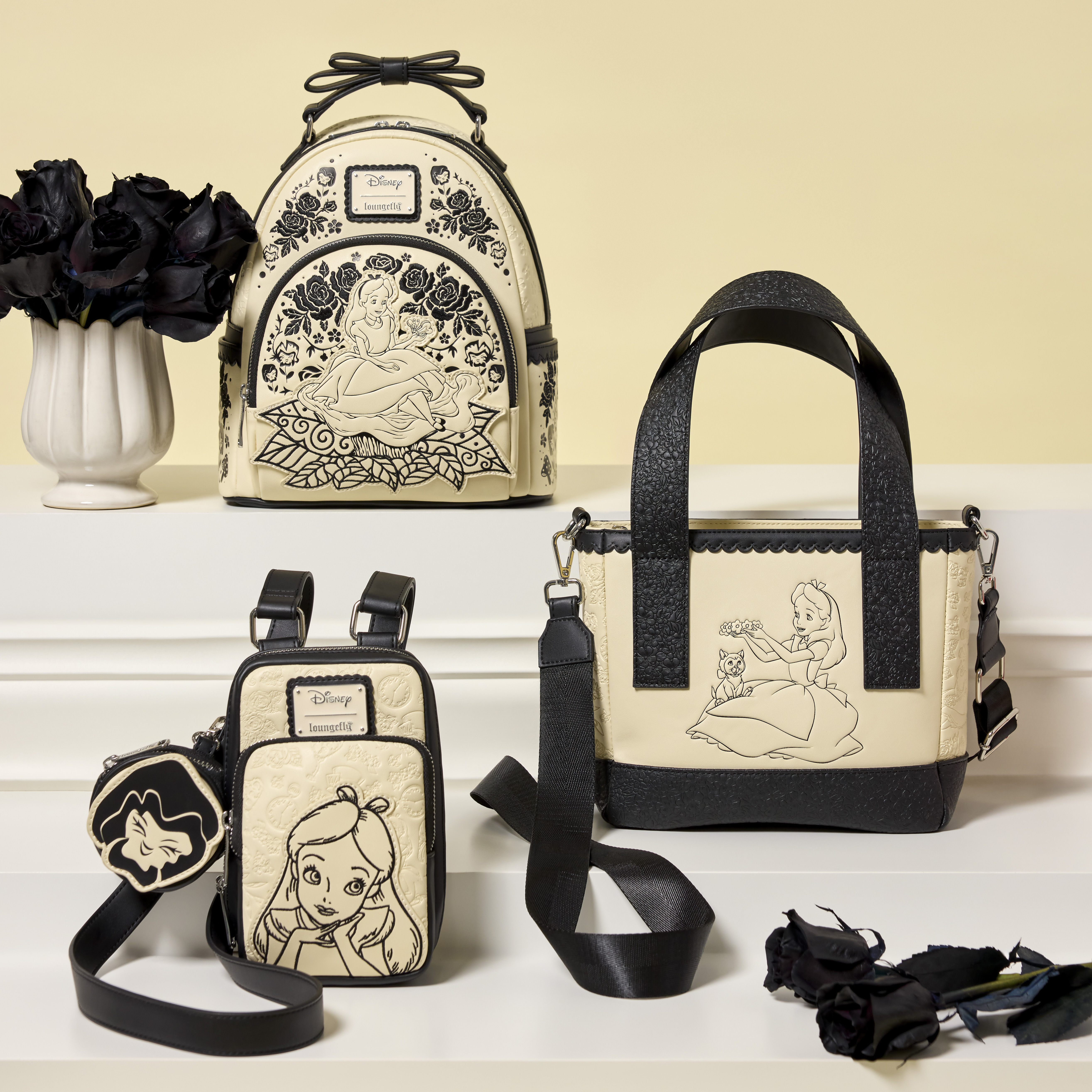 Alice in Wonderland Cell Phone Sling Crossbody Bag with Coin Bag - Image 3
