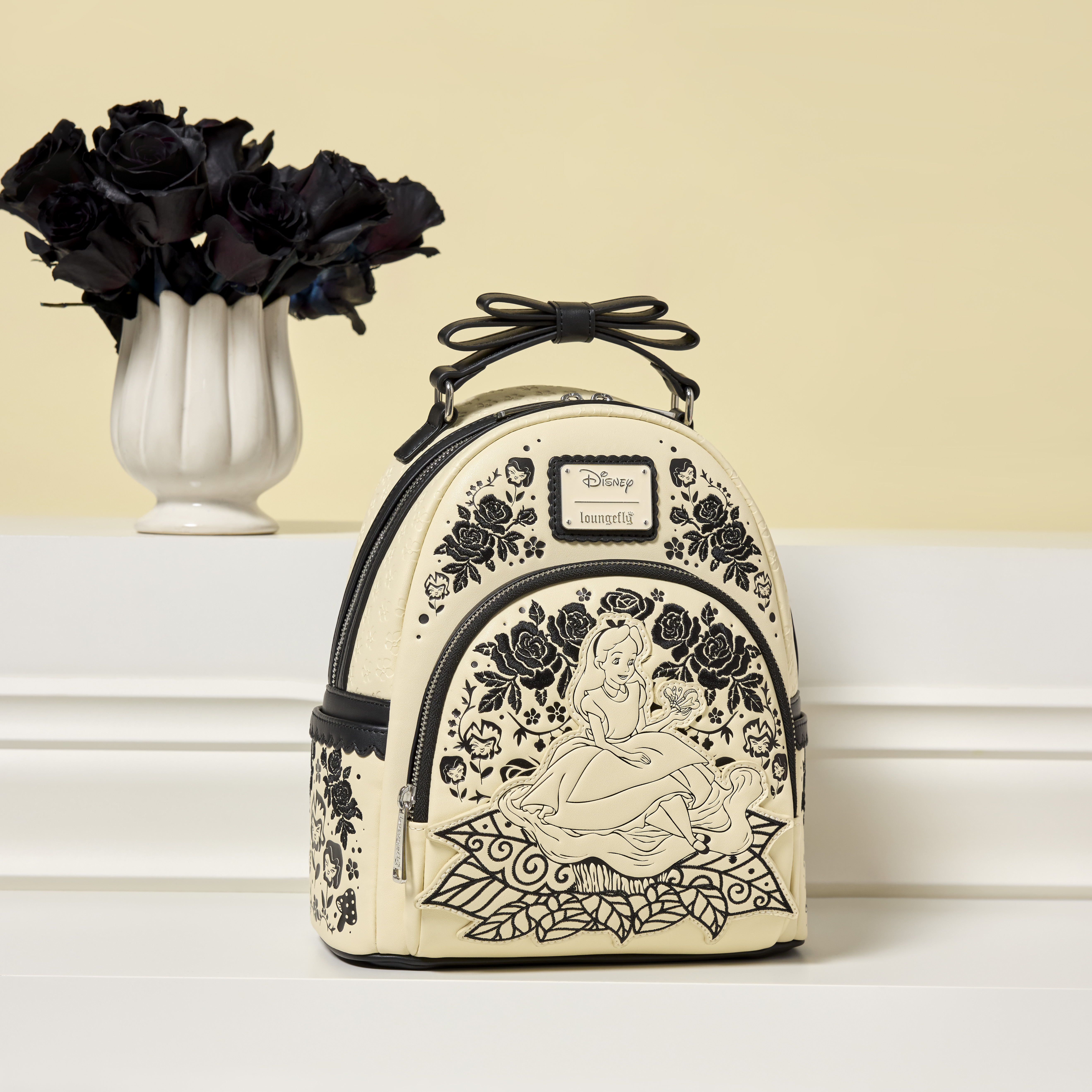 Alice in Wonderland Floral Mini Backpack - Image 3