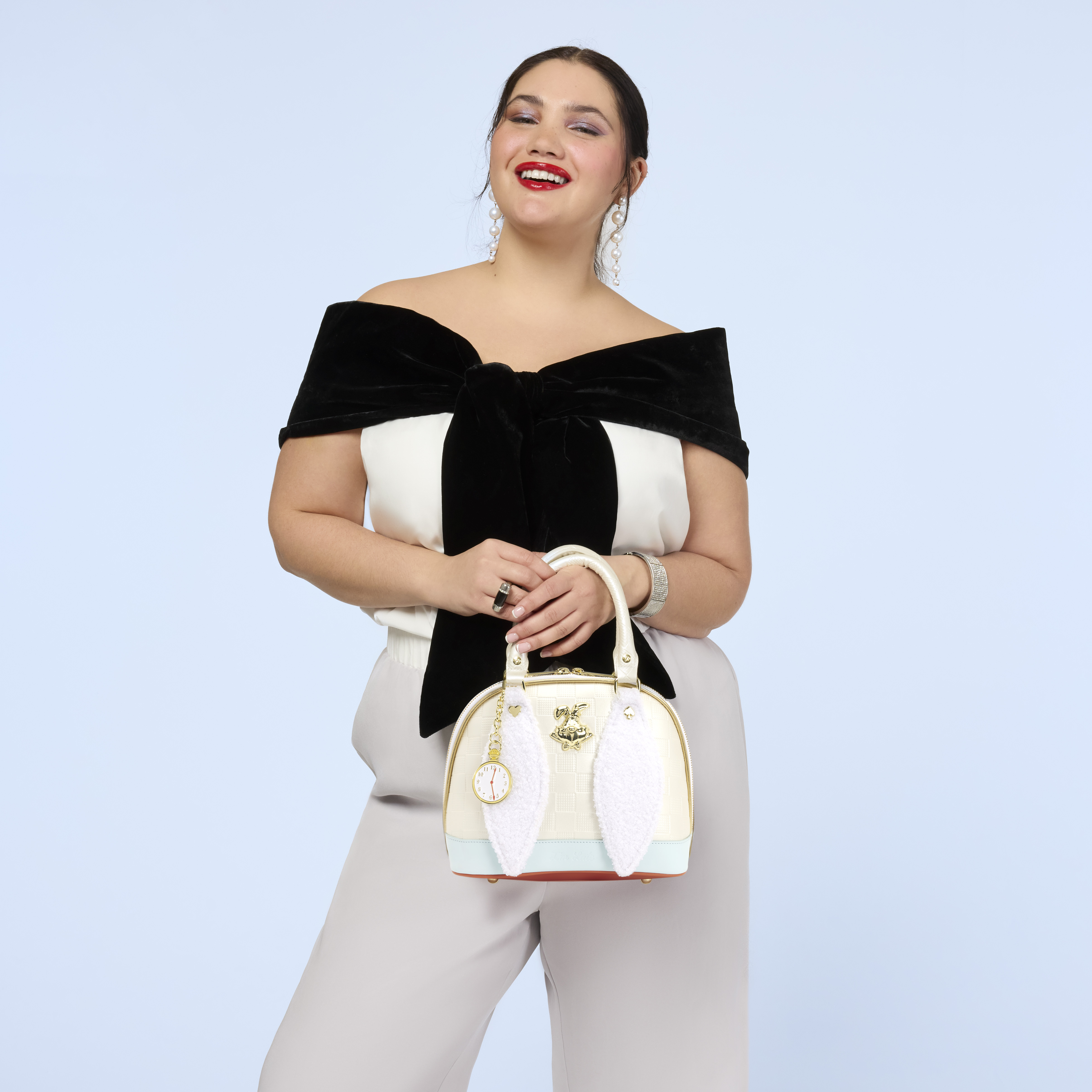 Alternative view of Alice in Wonderland White Rabbit Handbag