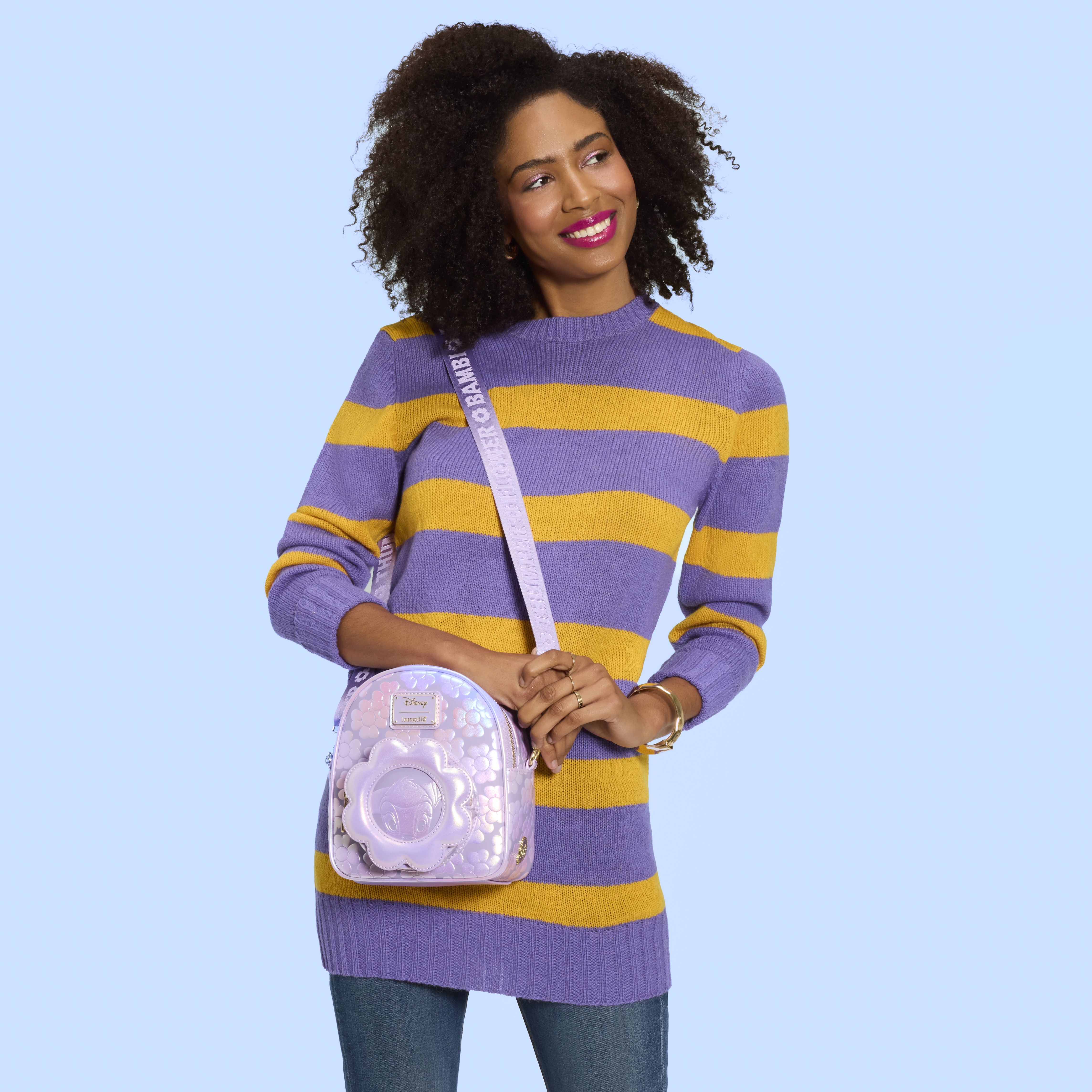 Alternative view of Bambi Iridescent Convertible Mini Backpack & Crossbody Bag