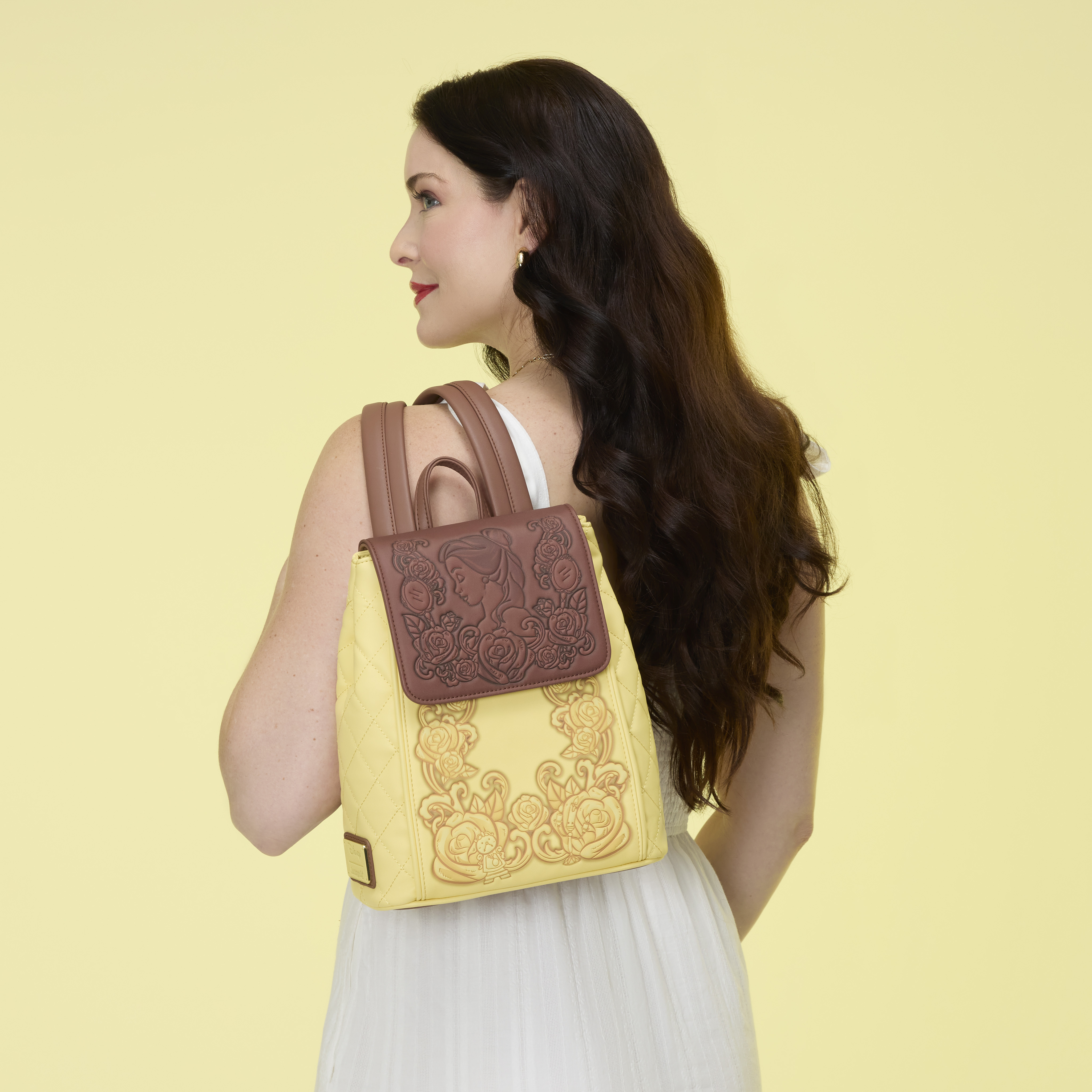 Beauty and the Beast Exclusive Princess Belle Quilted Bucket Mini Backpack - Image 3