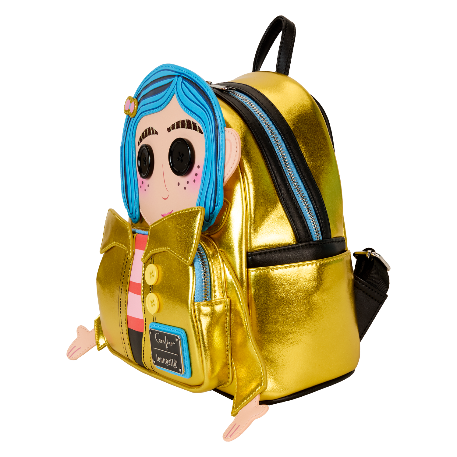 Coraline 15th Anniversary Laika Doll Metallic Cosplay Mini Backpack - Image 4