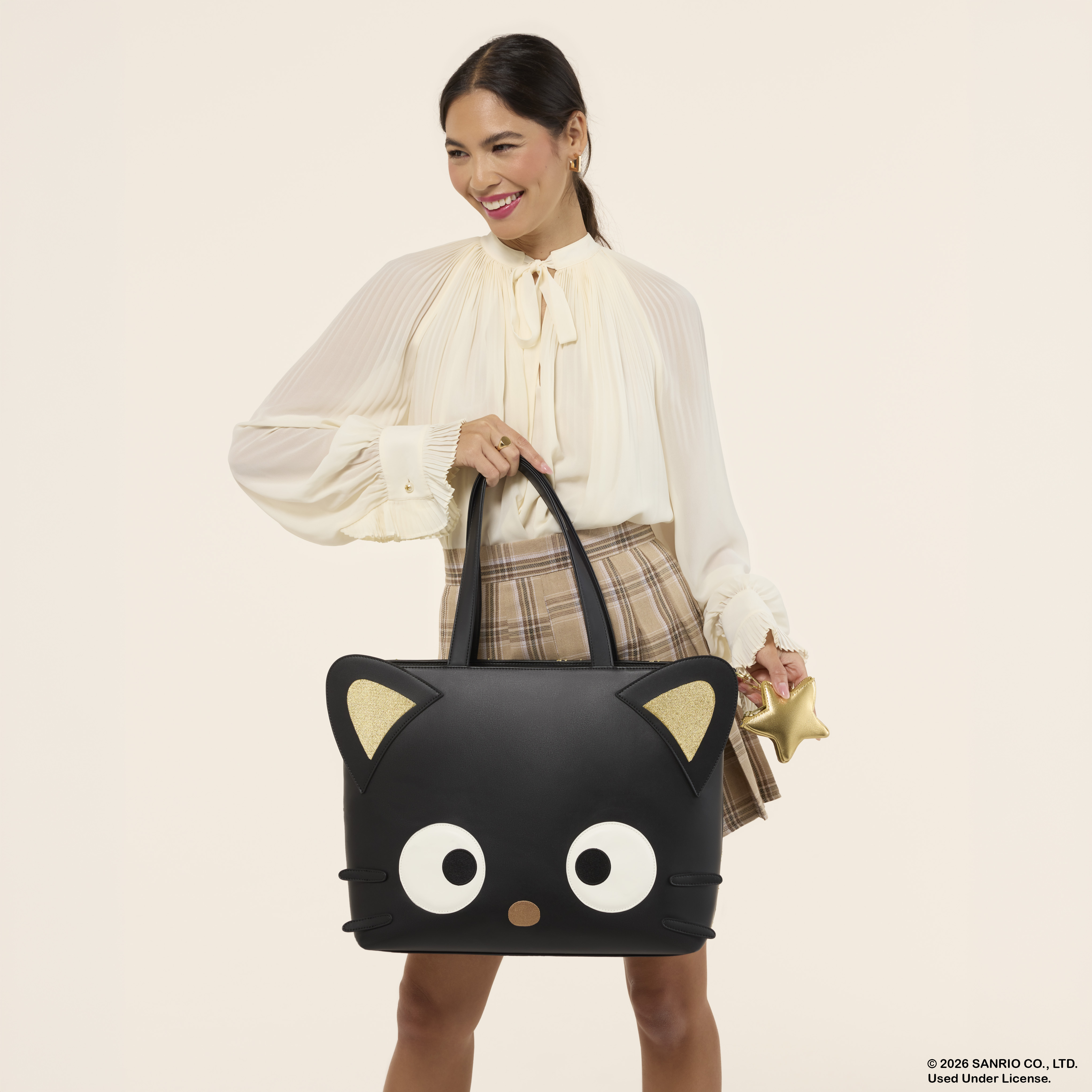 Alternative view of Sanrio Chococat Stars Tote Crossbody Bag with Coin Bag