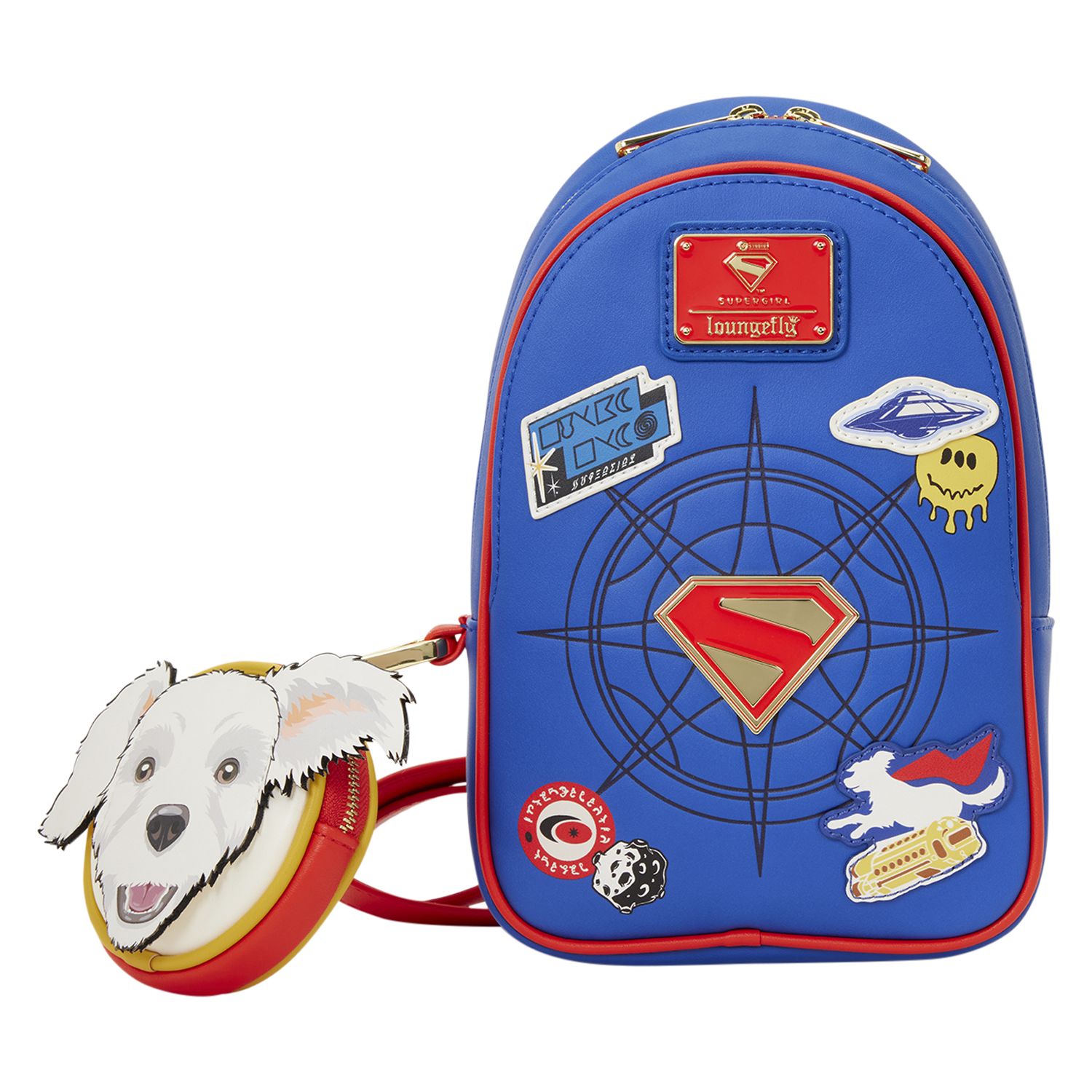 Supergirl Krypto Sling Crossbody Bag with Coin Bag