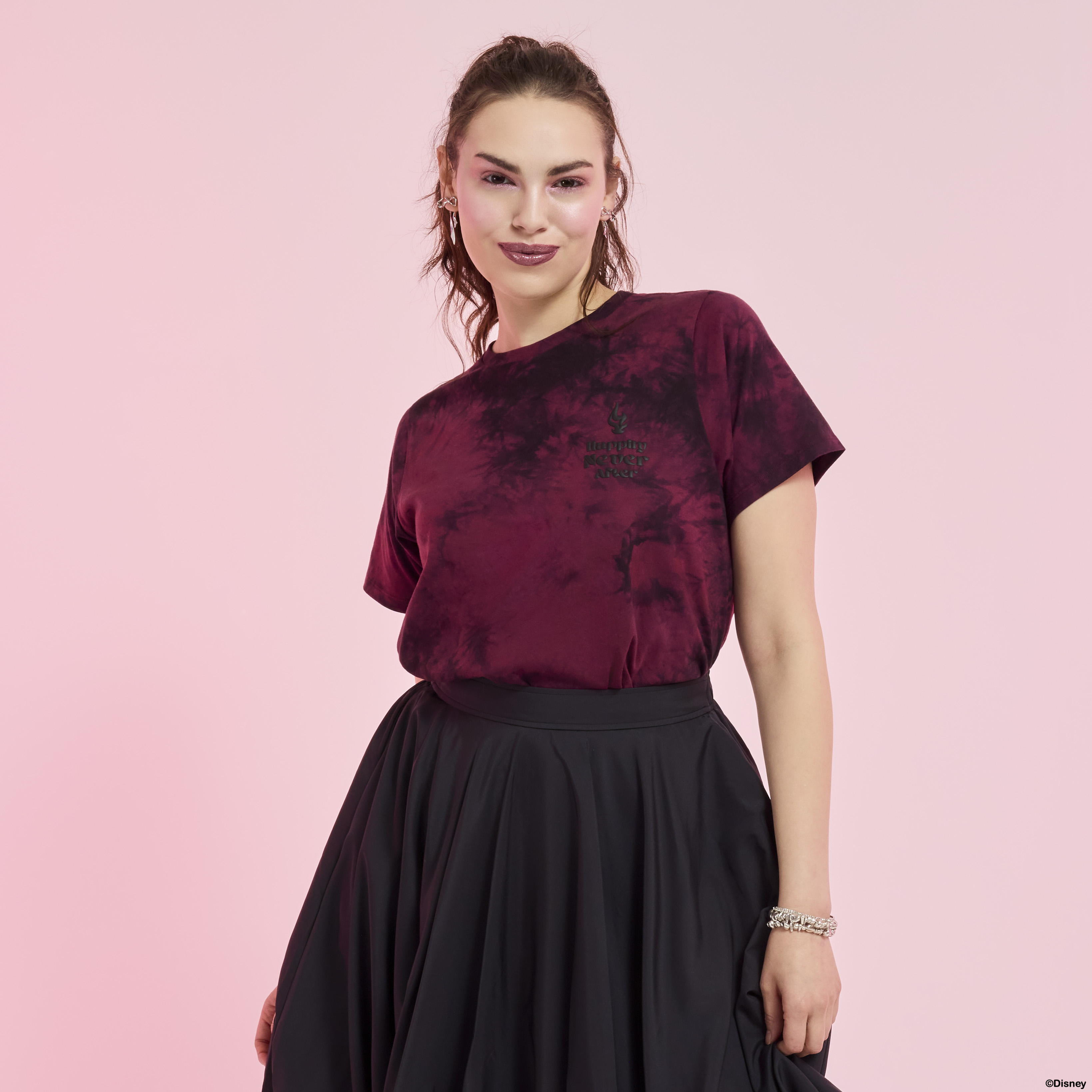 Alternative view of Disney Villains Happily Never After Tie-Dye Swing Tee