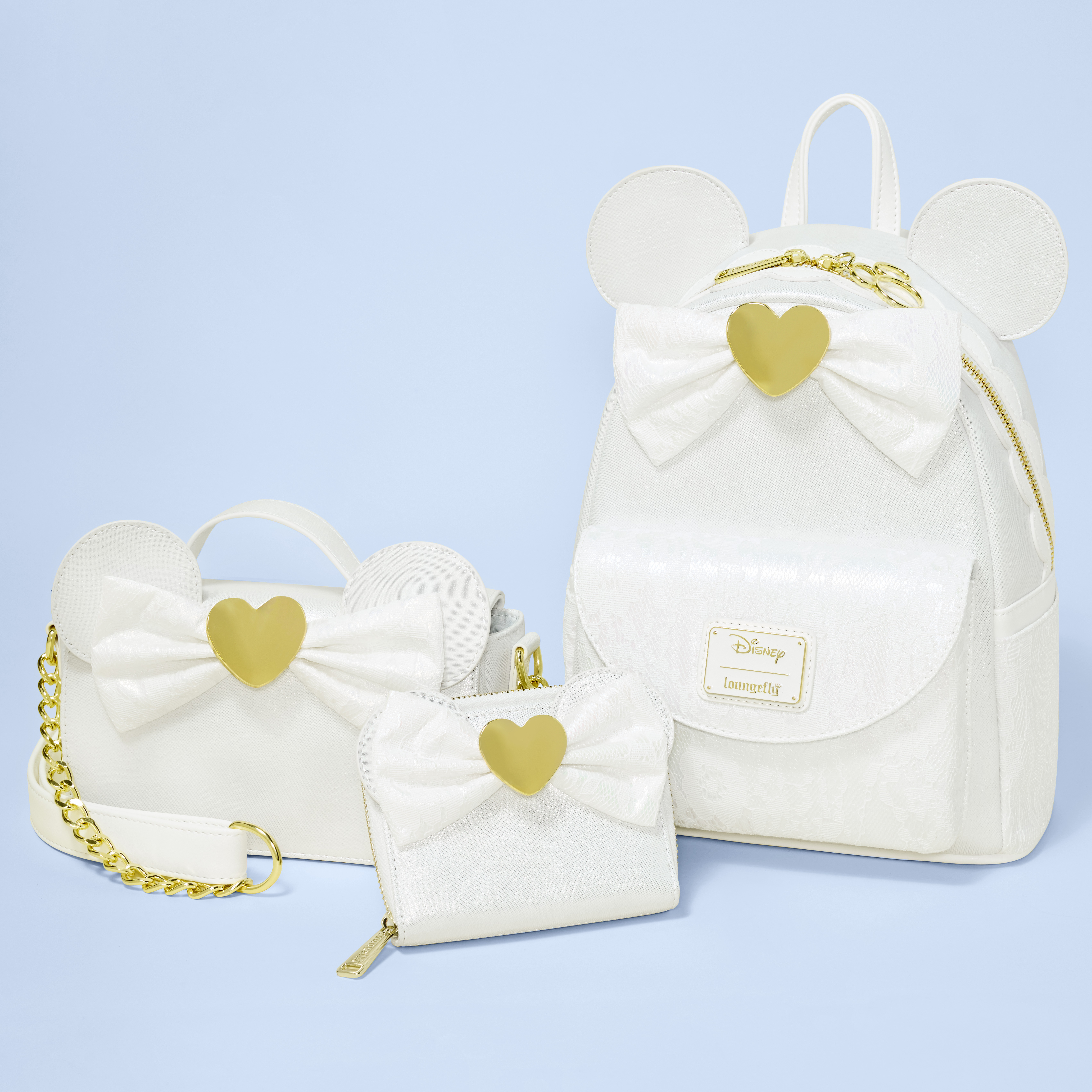 Minnie Mouse Iridescent Lace Wedding Crossbody Bag - Image 4