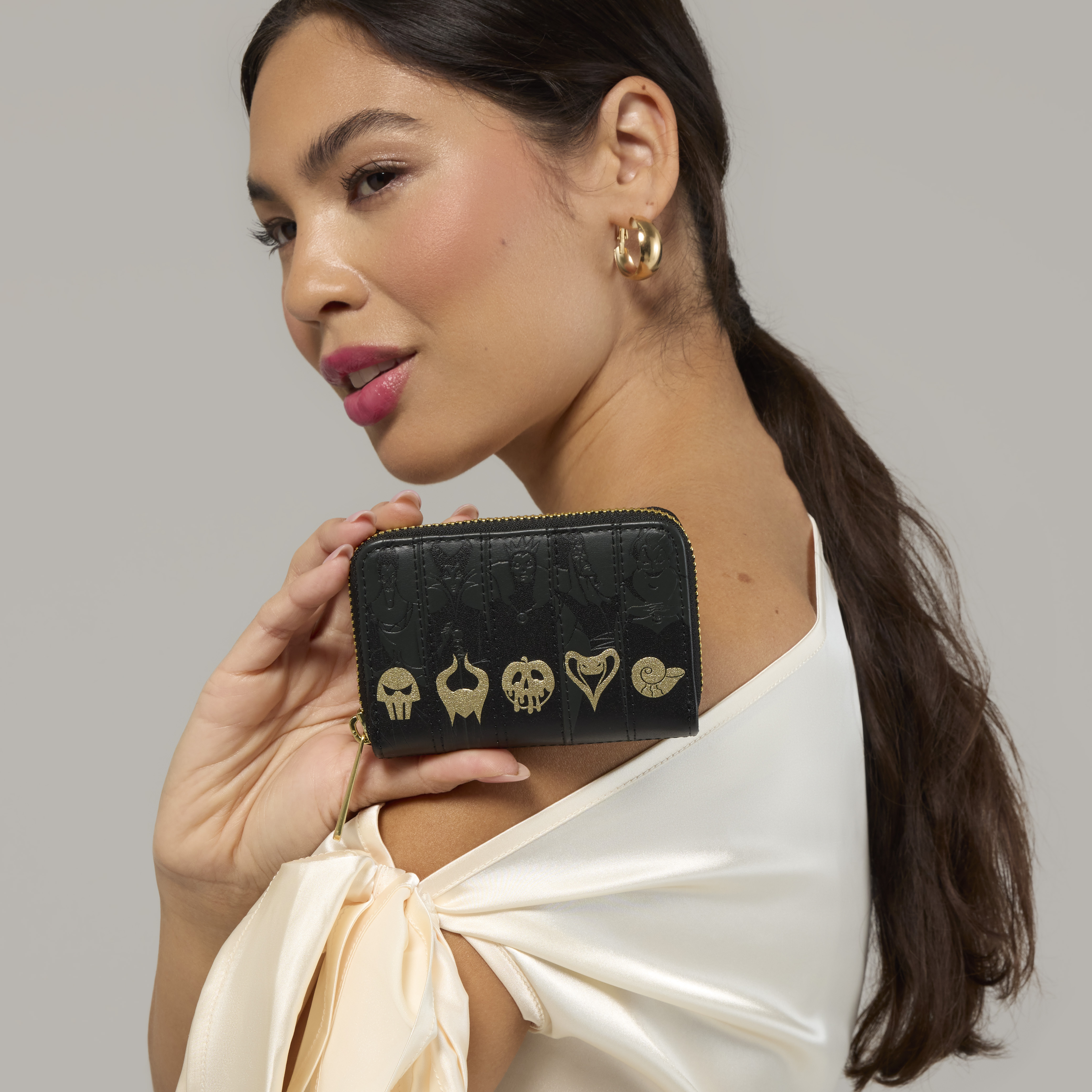 Alternative view of Disney Villains Exclusive Black & Gold Zip Around Wallet