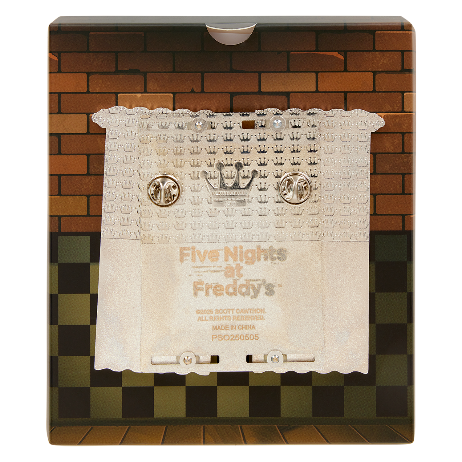 NYCC Limited Edition Five Nights At Freddy's Foxy 3" Collector Box Sliding Pin - Image 3