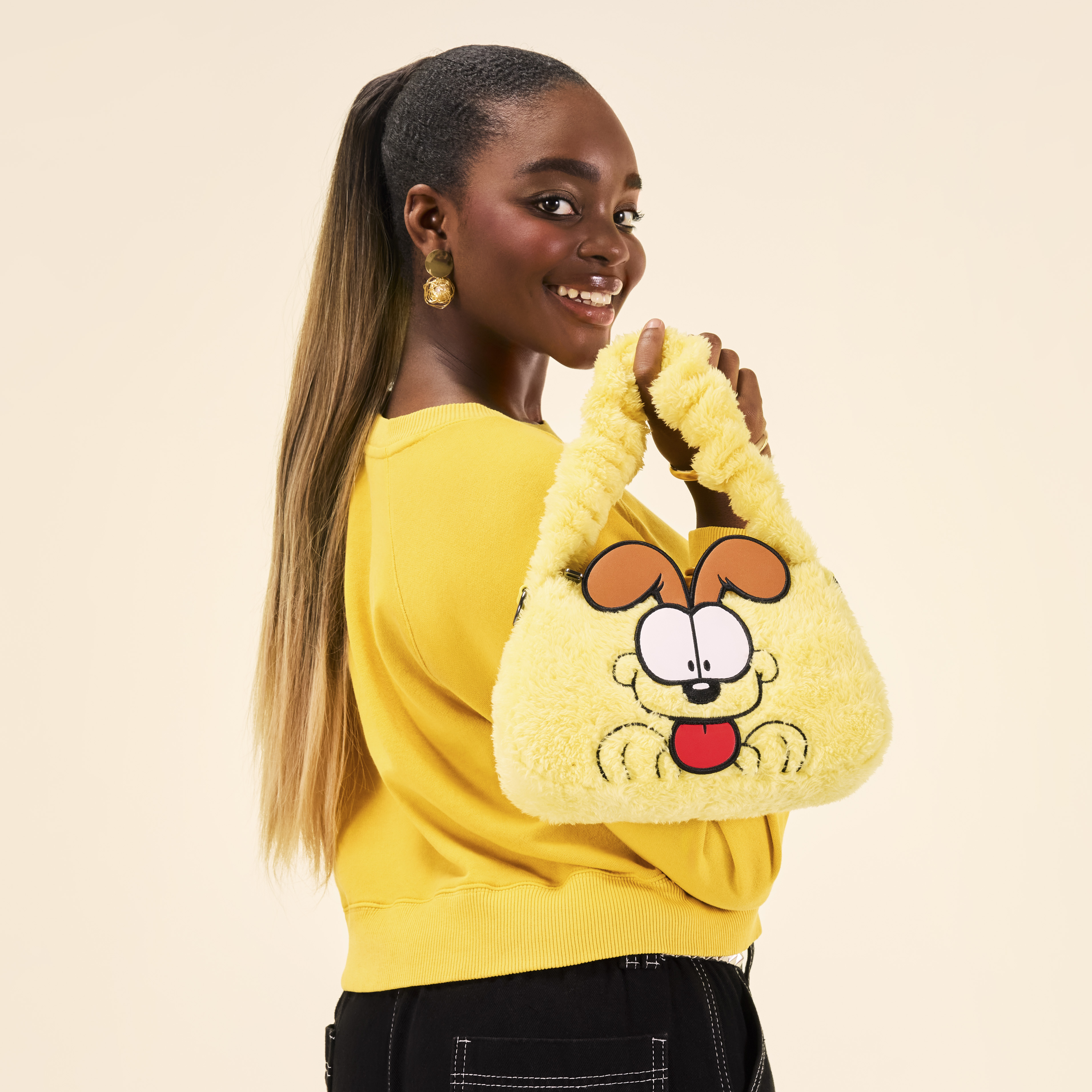 Alternative view of Garfield Odie Plush Cosplay Crossbody Bag