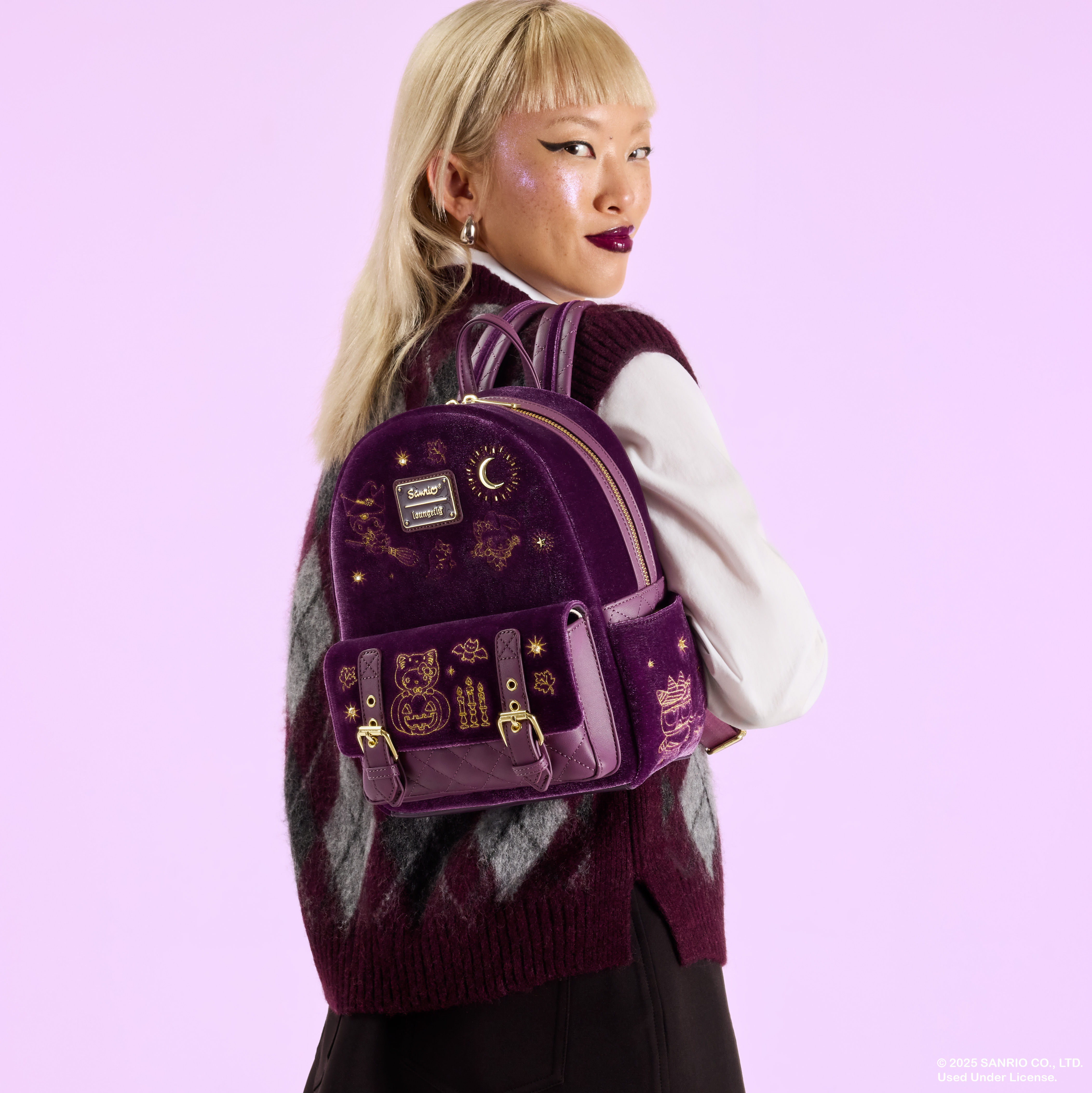 Alternative view of Sanrio Hello Kitty & Friends Exclusive Halloween Costume Velvet Mini Backpack