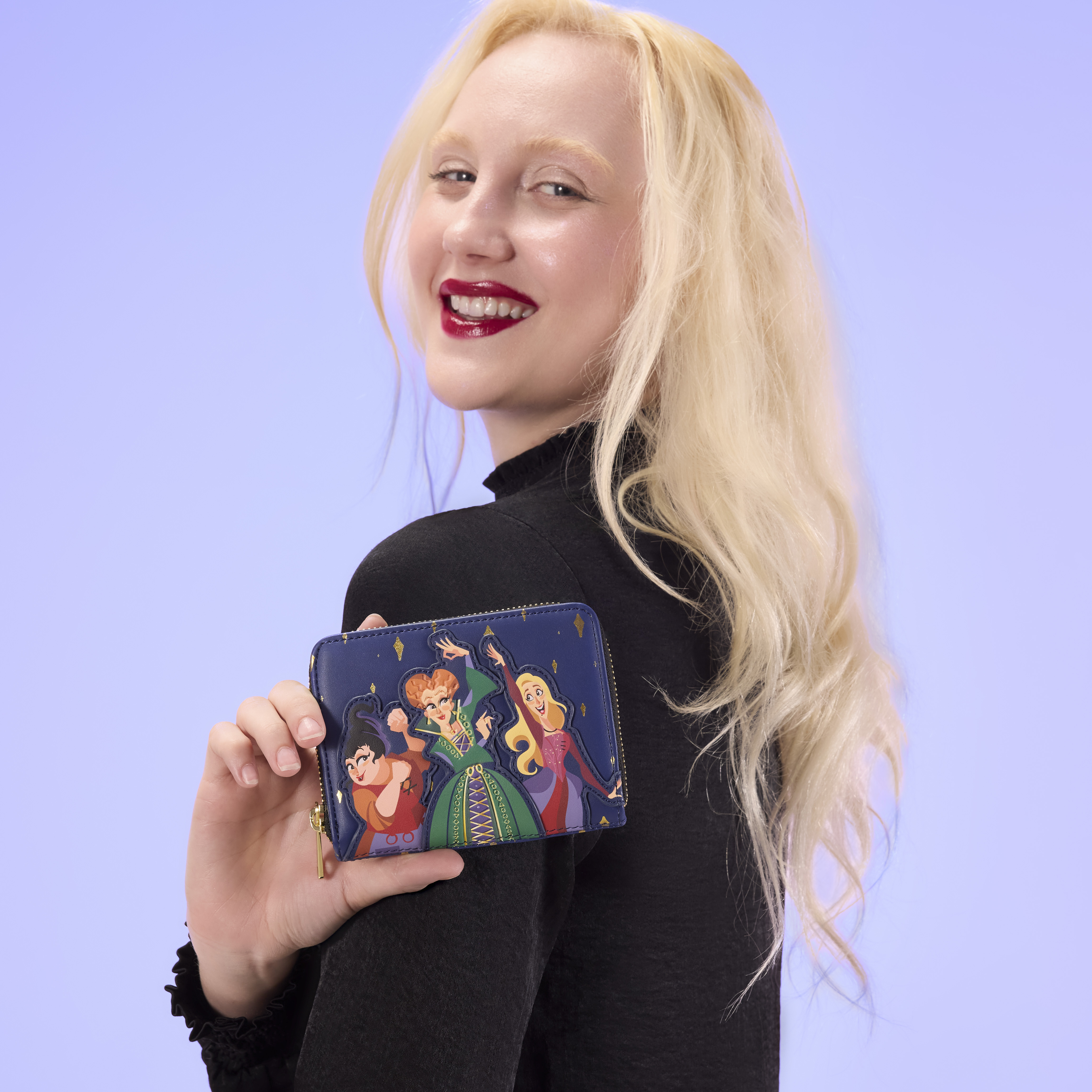 Alternative view of Hocus Pocus Sanderson Sisters Night Sky Zip Around Wallet