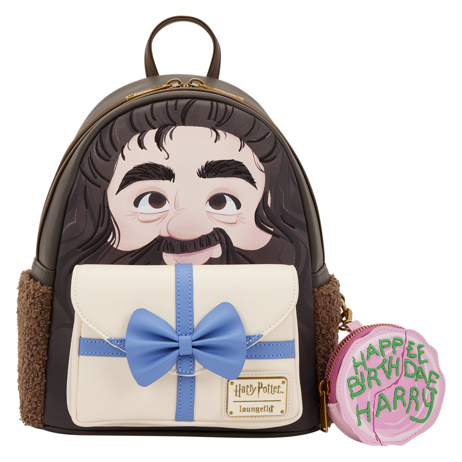 Harry Potter Hagrid Birthday Cake Cosplay Mini Backpack with Coin Bag