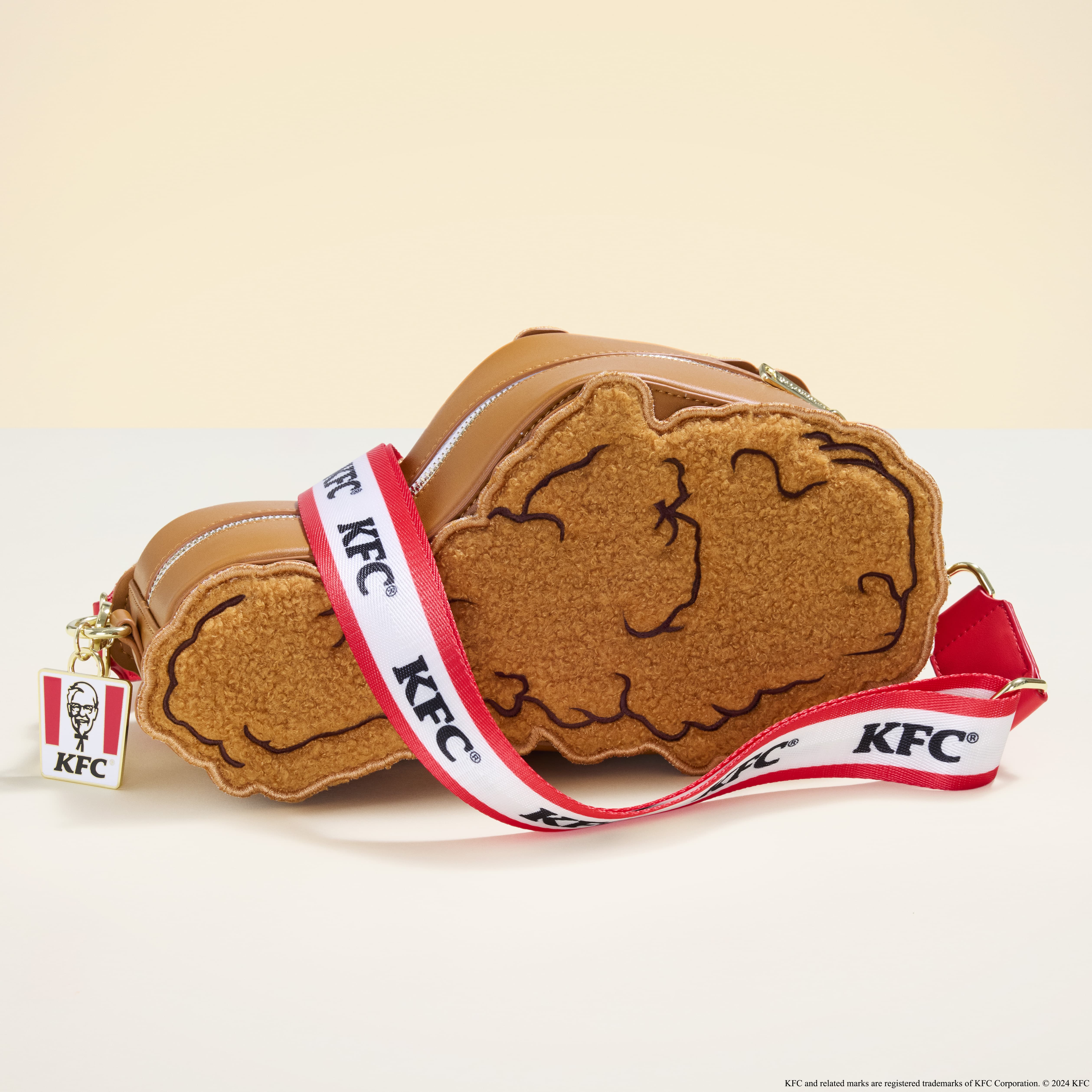 Alternative view of KFC Drumstick Sherpa Crossbody Bag