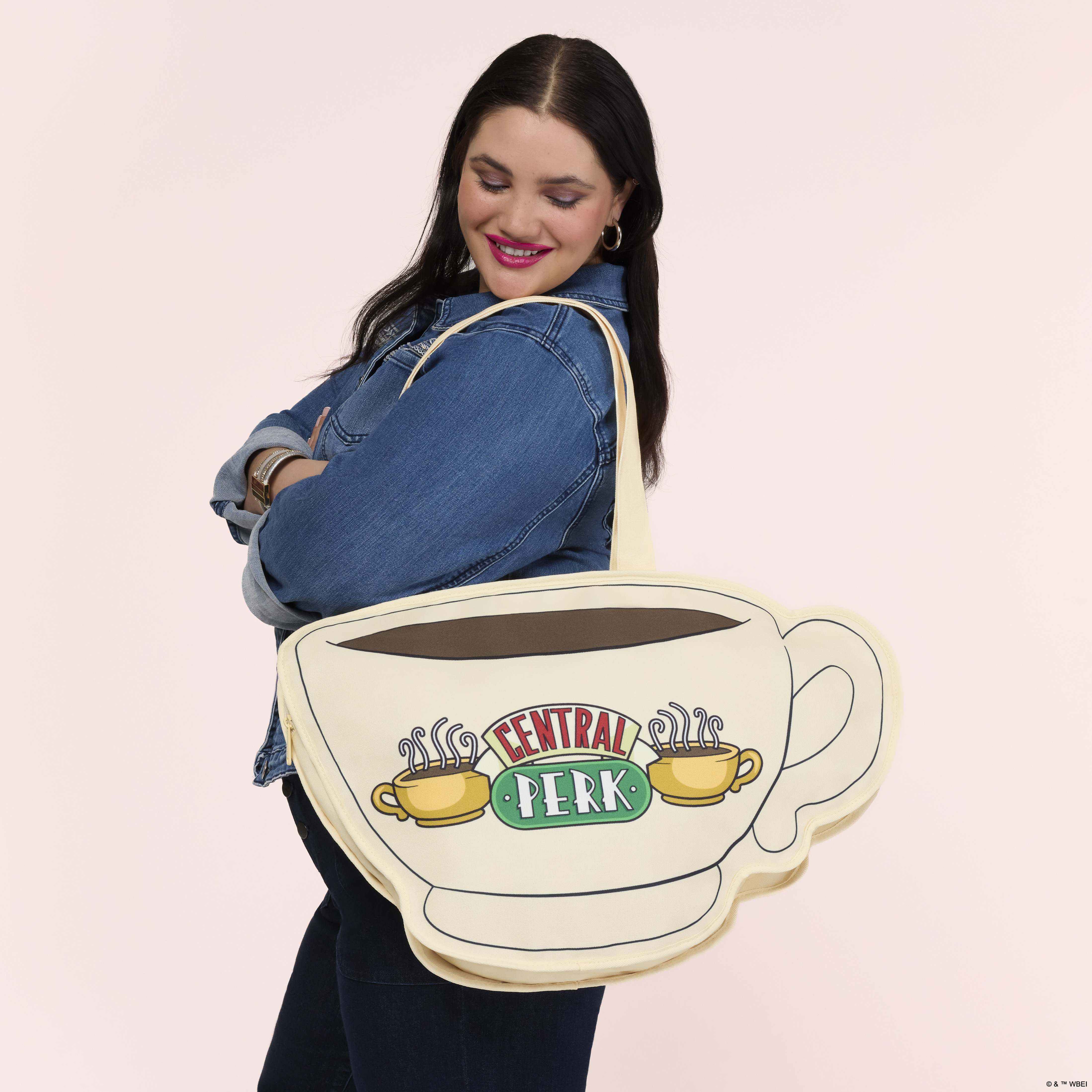 Alternative view of Friends Central Perk Coffee Cup Oversized Canvas Tote Bag