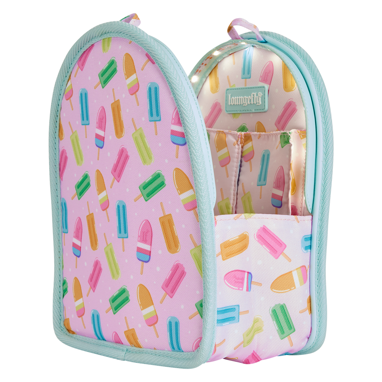Alternative view of Loungefly Popsicle Light-Up Mini Backpack Bag Organizer Insert