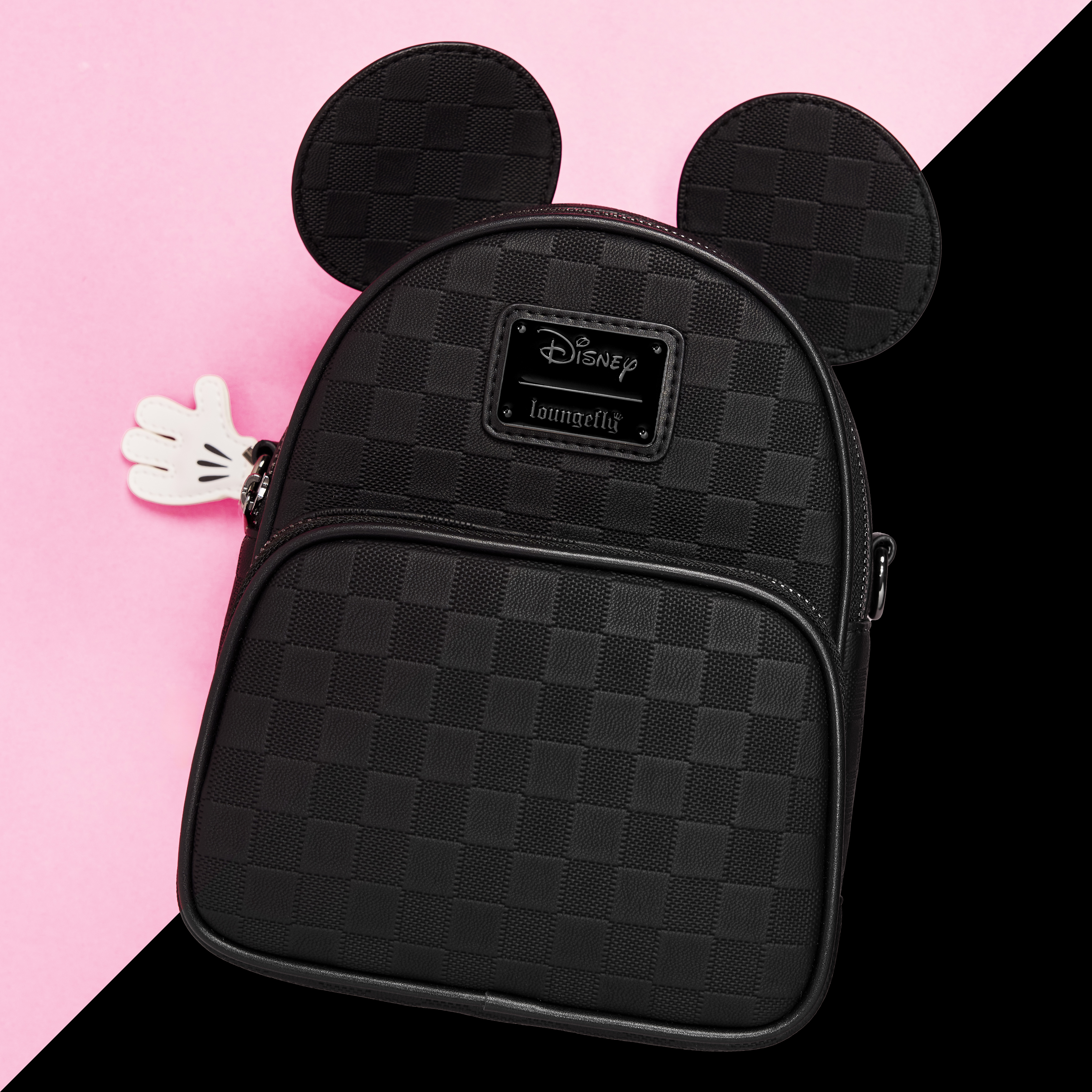 Alternative view of Mickey Mouse Checkered Texture Convertible Mini Backpack & Crossbody Bag