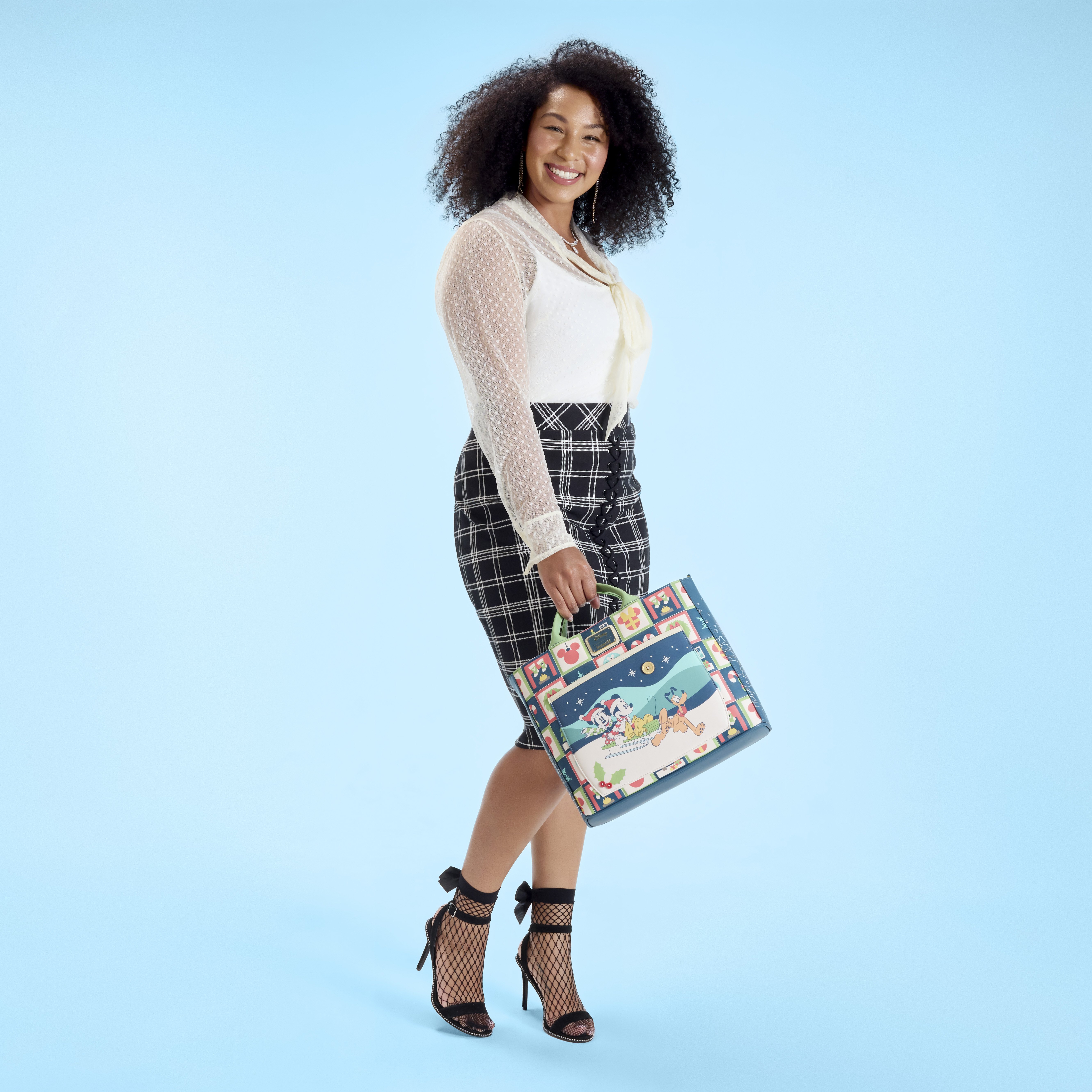 Alternative view of Mickey & Friends Holiday Convertible Backpack & Tote Crossbody Bag