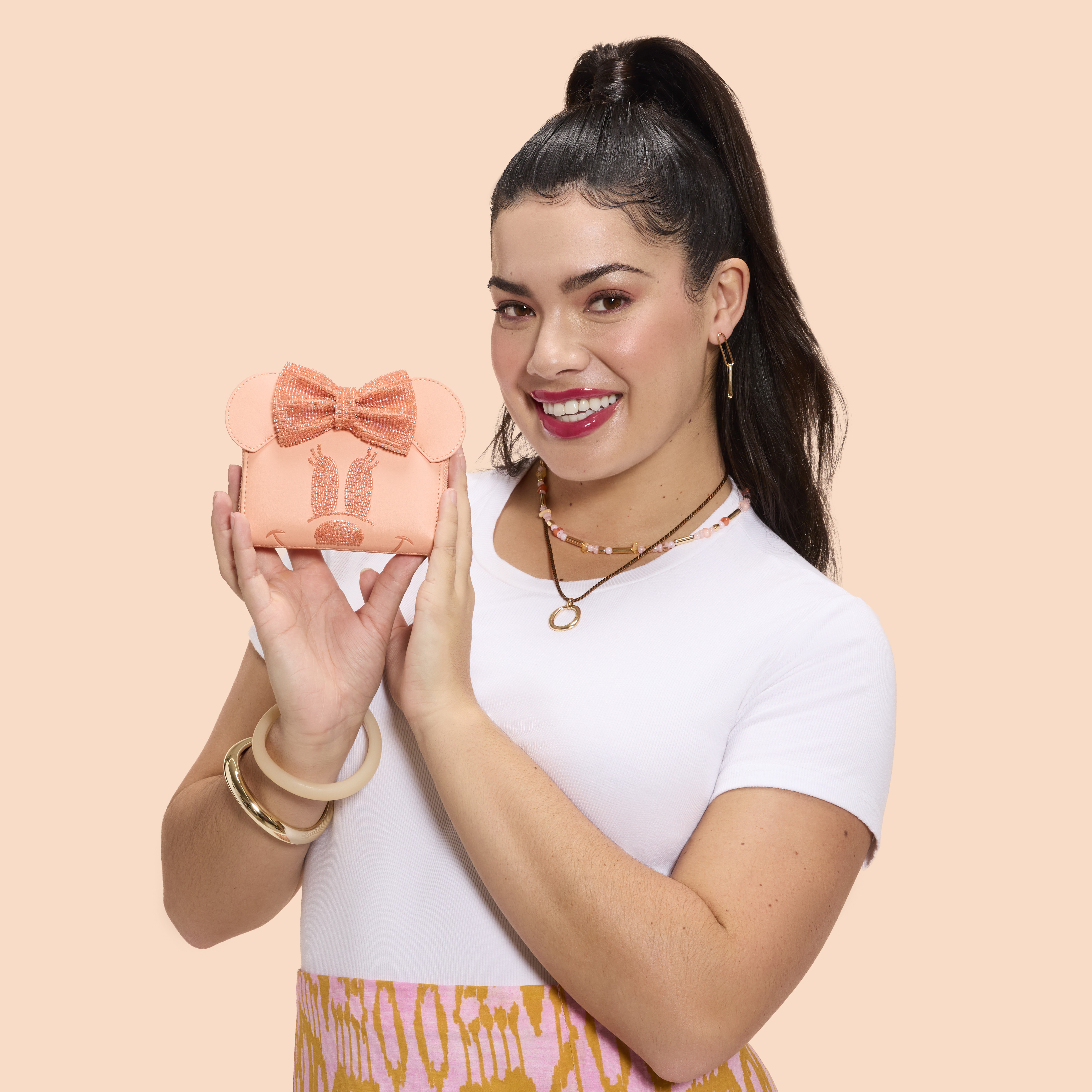 Alternative view of Minnie Mouse Exclusive Coral Zip Around Wallet