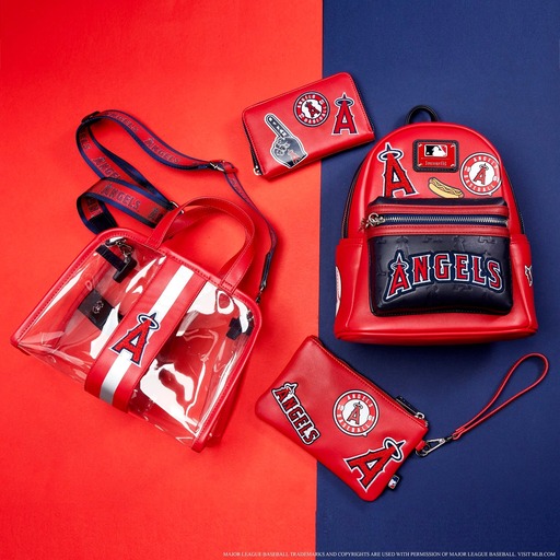 Alternative view of MLB LA Angels Clear Tote Crossbody Stadium Bag with Pouch