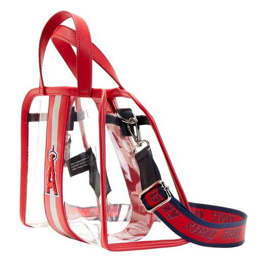 MLB LA Angels Clear Tote Crossbody Stadium Bag with Pouch - Image 3
