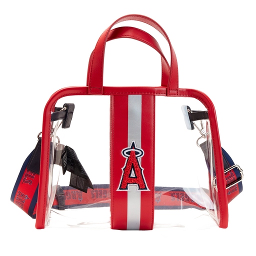 MLB LA Angels Clear Tote Crossbody Stadium Bag with Pouch - Image 4