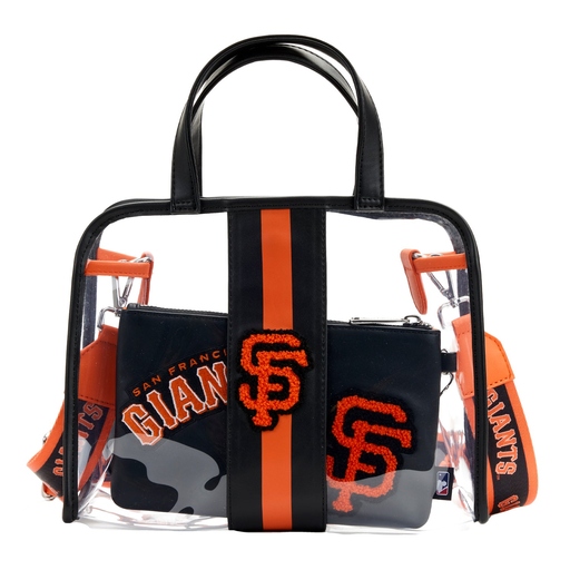 MLB SF Giants Clear Tote Crossbody Stadium Bag with Pouch