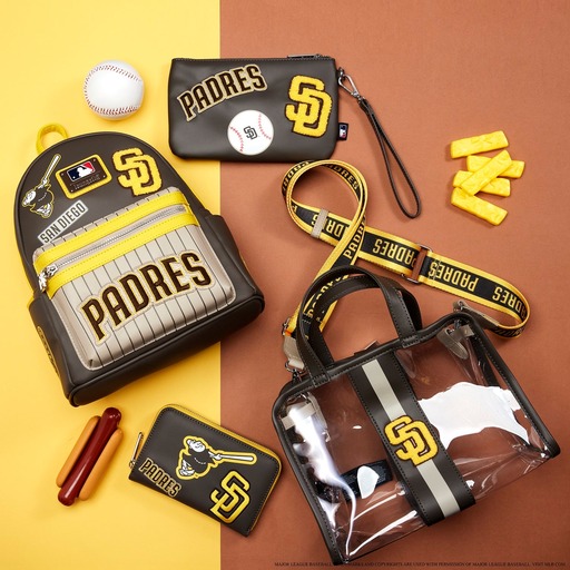 Alternative view of MLB SD Padres Clear Tote Crossbody Stadium Bag with Pouch