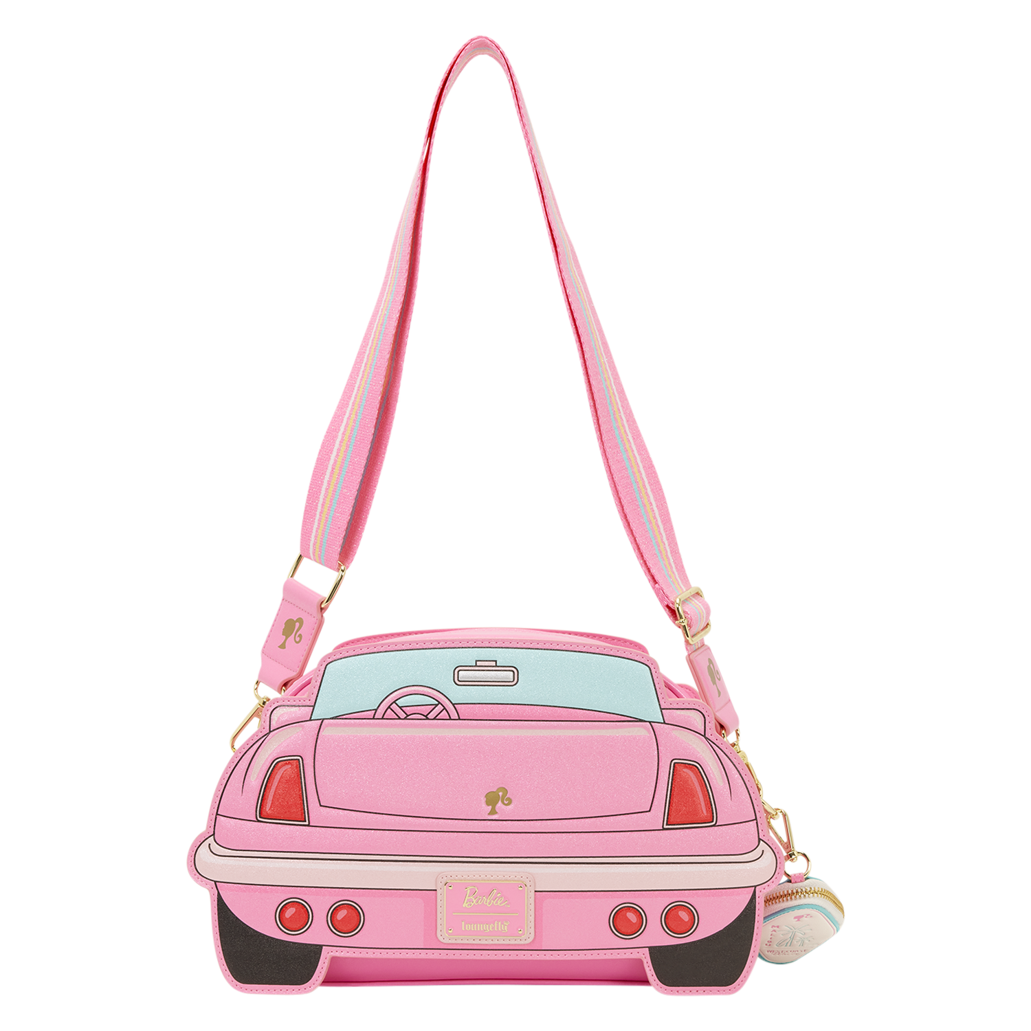 Barbie Corvette Car Light-Up Crossbody Bag with Coin Bag - Image 6