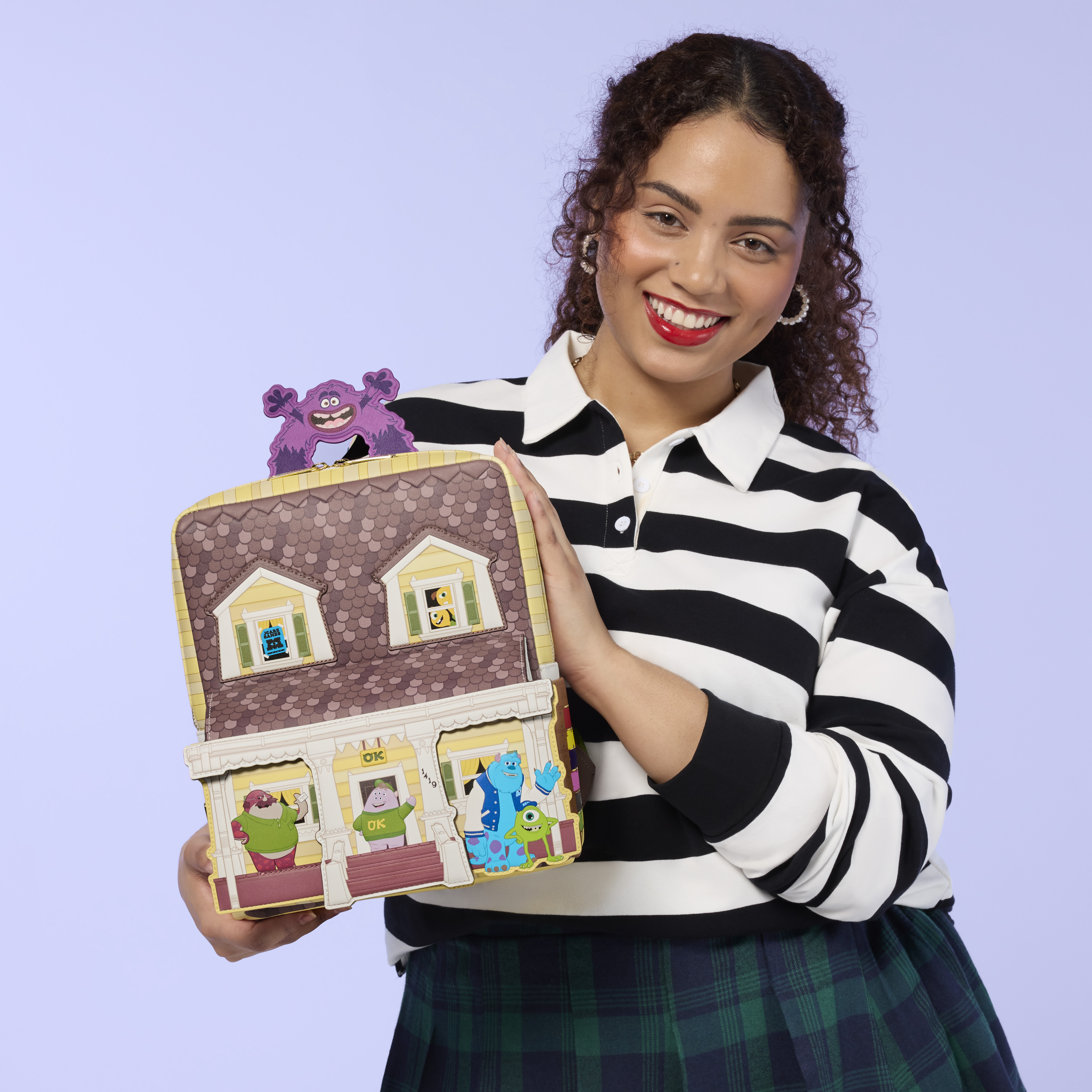 Alternative view of Monsters University Oozma Kappa House Figural Mini Backpack