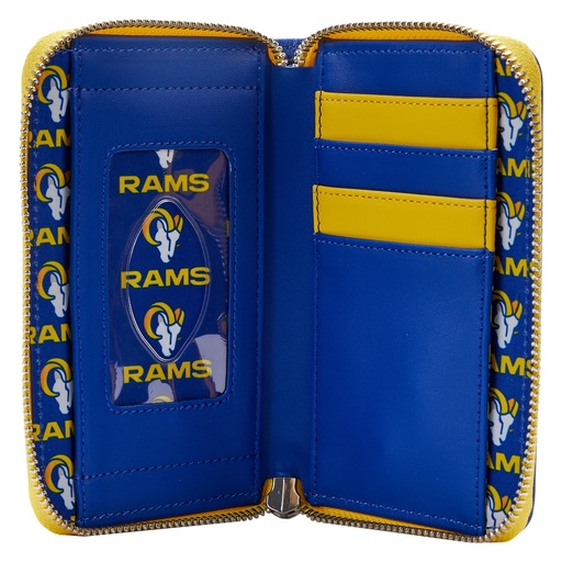 NFL Los Angeles Rams Patches Zip Around Wallet - Image 4