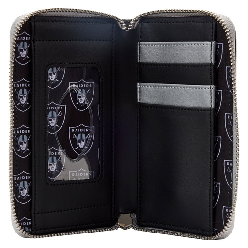 NFL Las Vegas Raiders Patches Zip Around Wallet - Image 4
