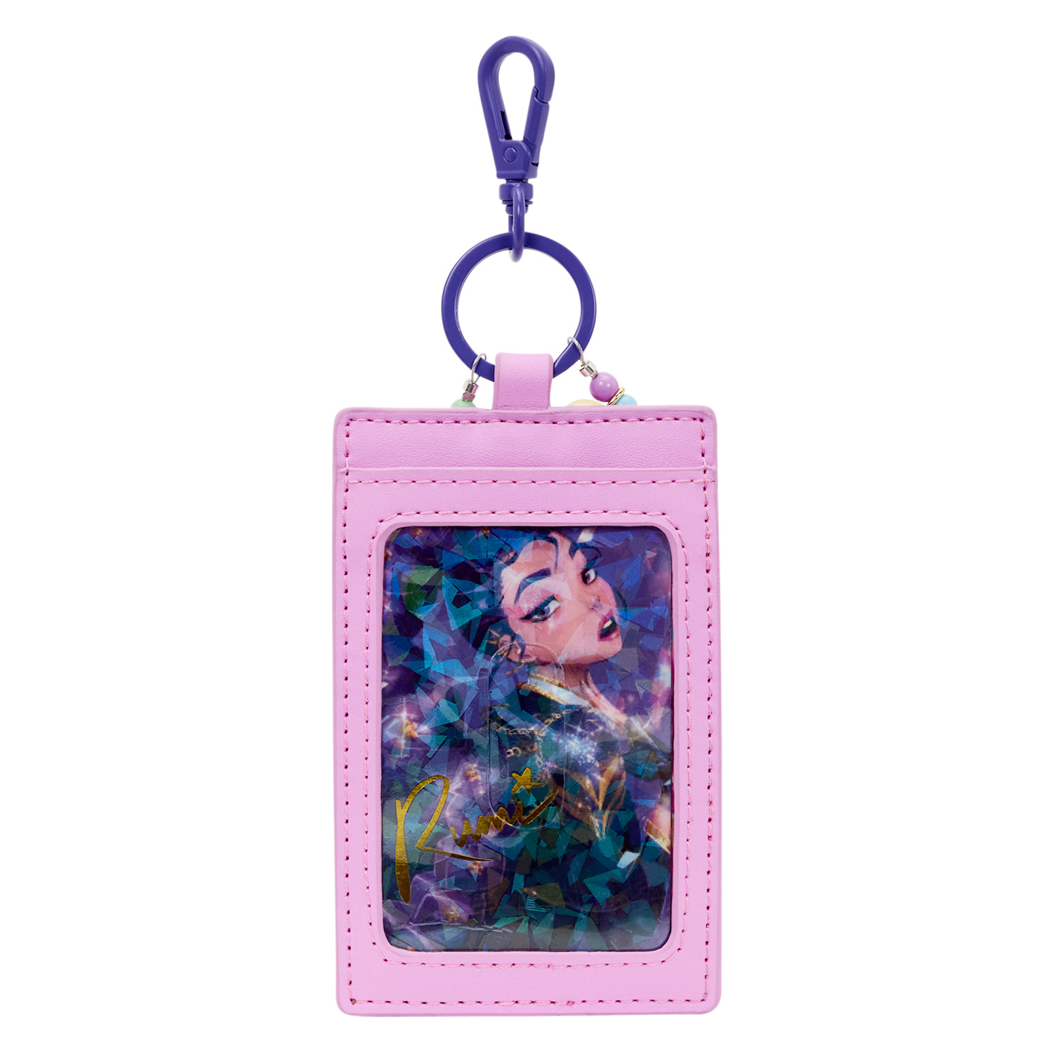 KPop Demon Hunters HUNTR/X Mini Backpack with Photo Card Charm - Image 10
