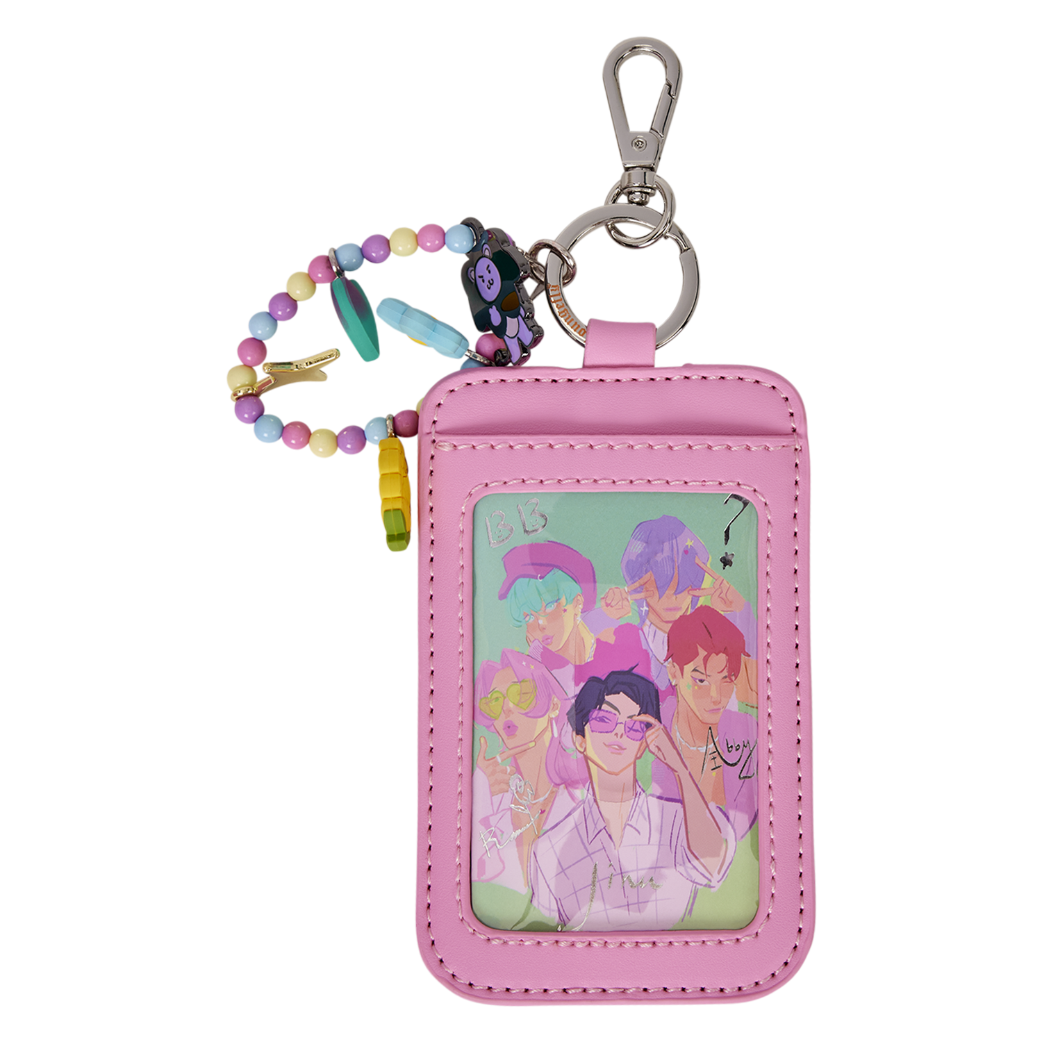 KPop Demon Hunters Exclusive Saja Boys All-Over Print Crossbody Bag with Photo Card Charm - Image 6