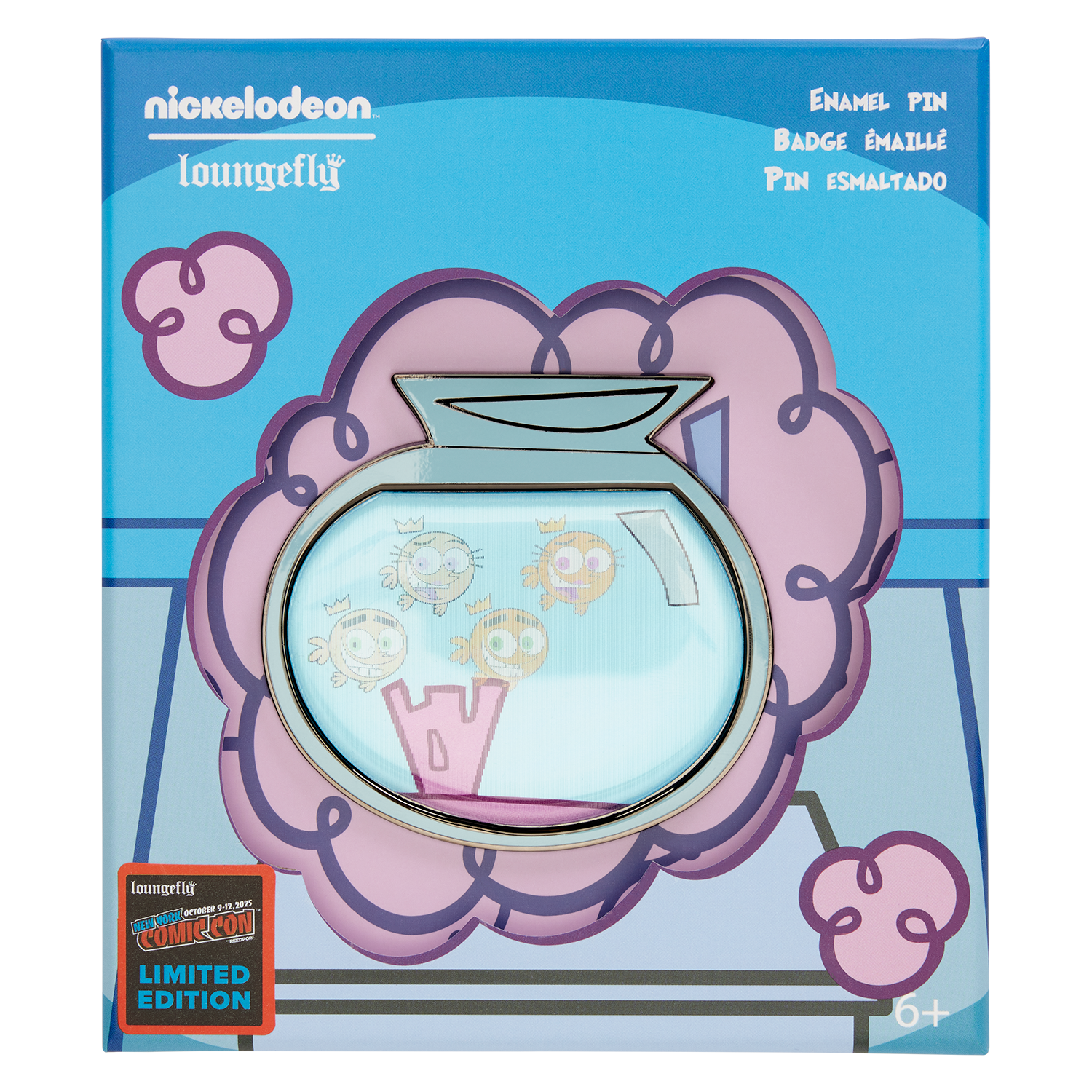 Alternative view of NYCC Limited Edition The Fairly OddParents Lenticular 3" Collector Box Pin