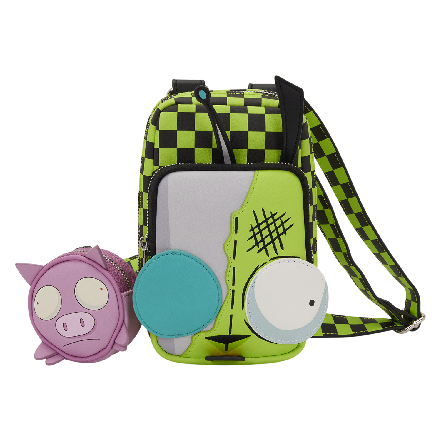 Invader Zim Gir Cell Phone Crossbody Bag with Coin Bag