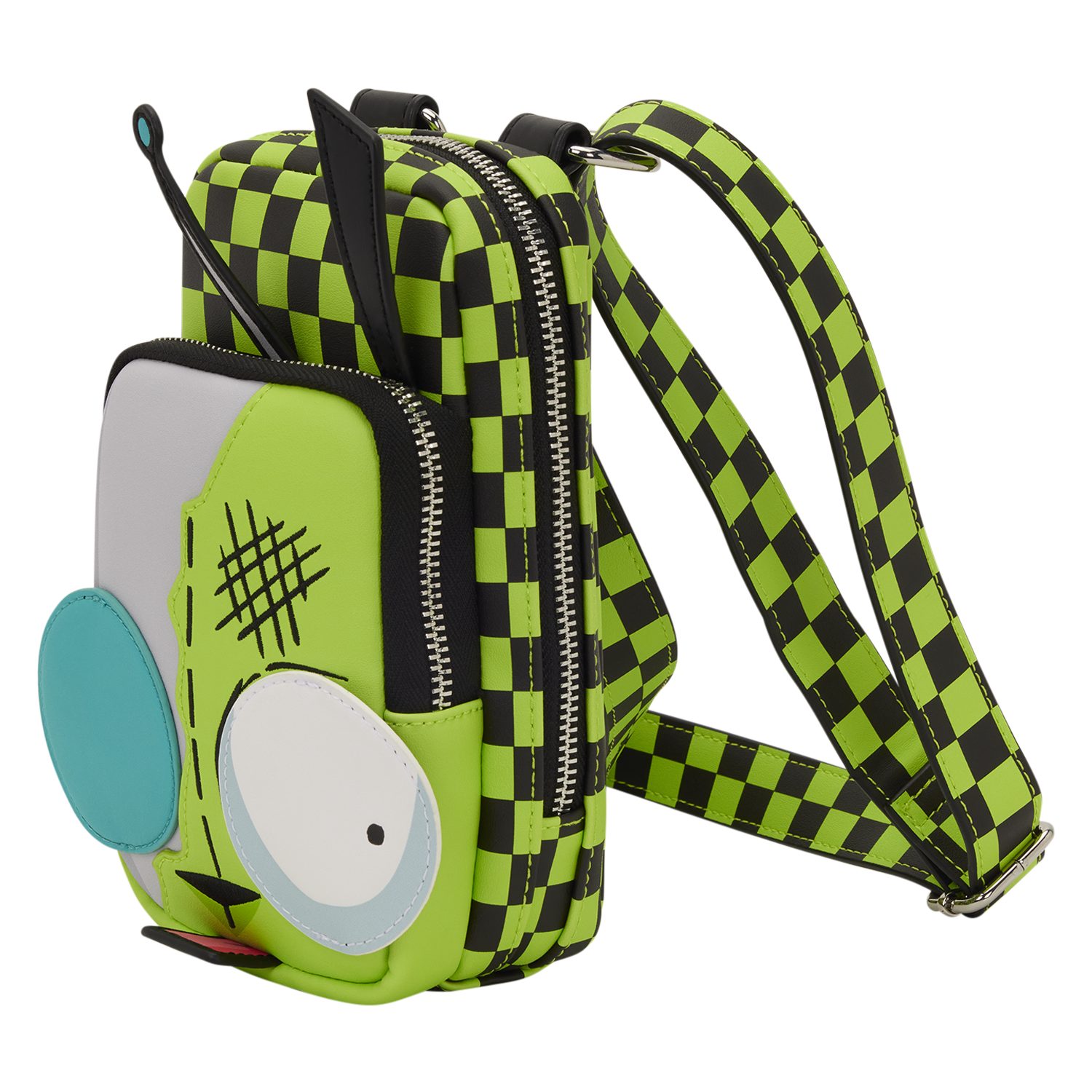 Invader Zim Gir Cell Phone Crossbody Bag with Coin Bag - Image 5