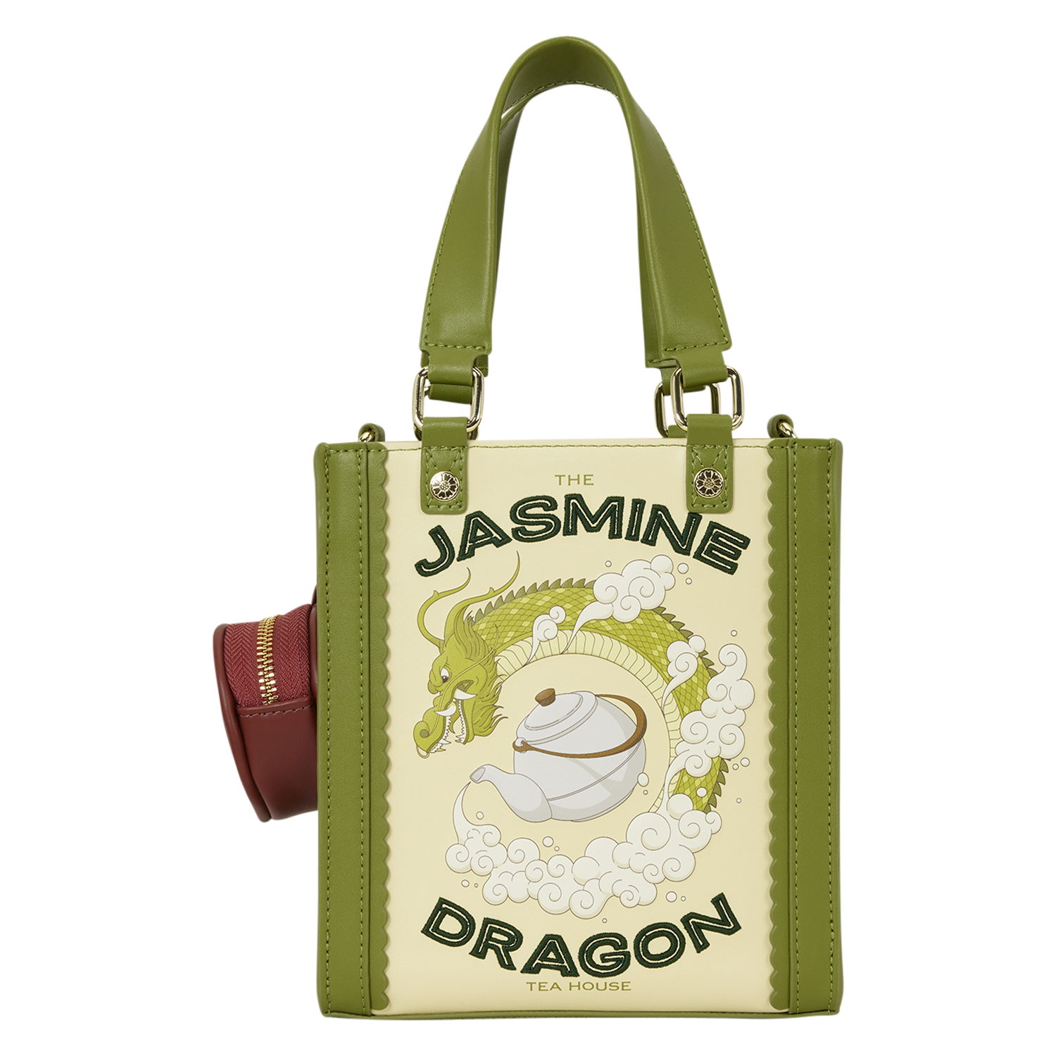 Avatar: The Last Airbender Jasmine Dragon Mini Tote Crossbody Bag with Coin Bag