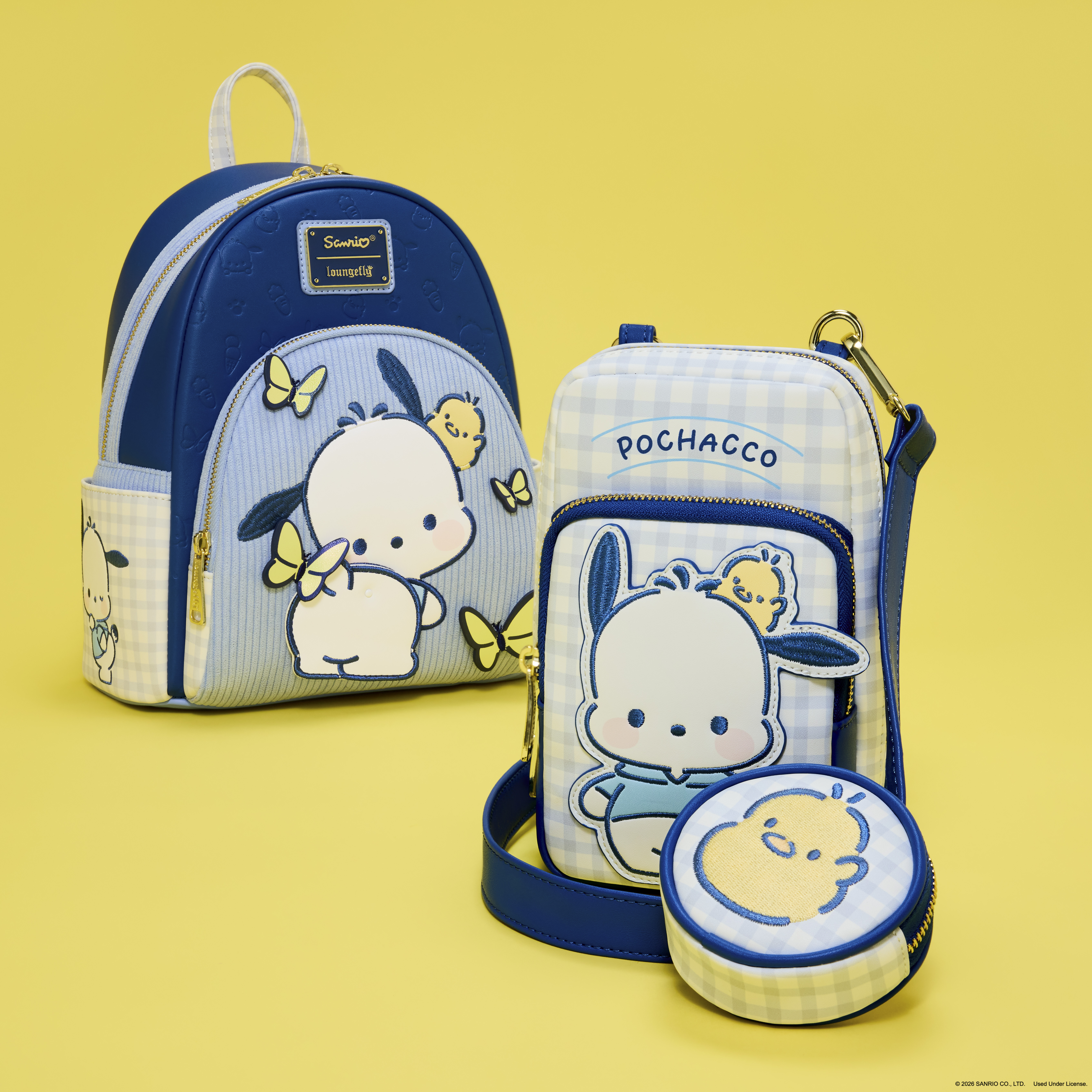 Sanrio Pochacco Gingham Mini Backpack - Image 4