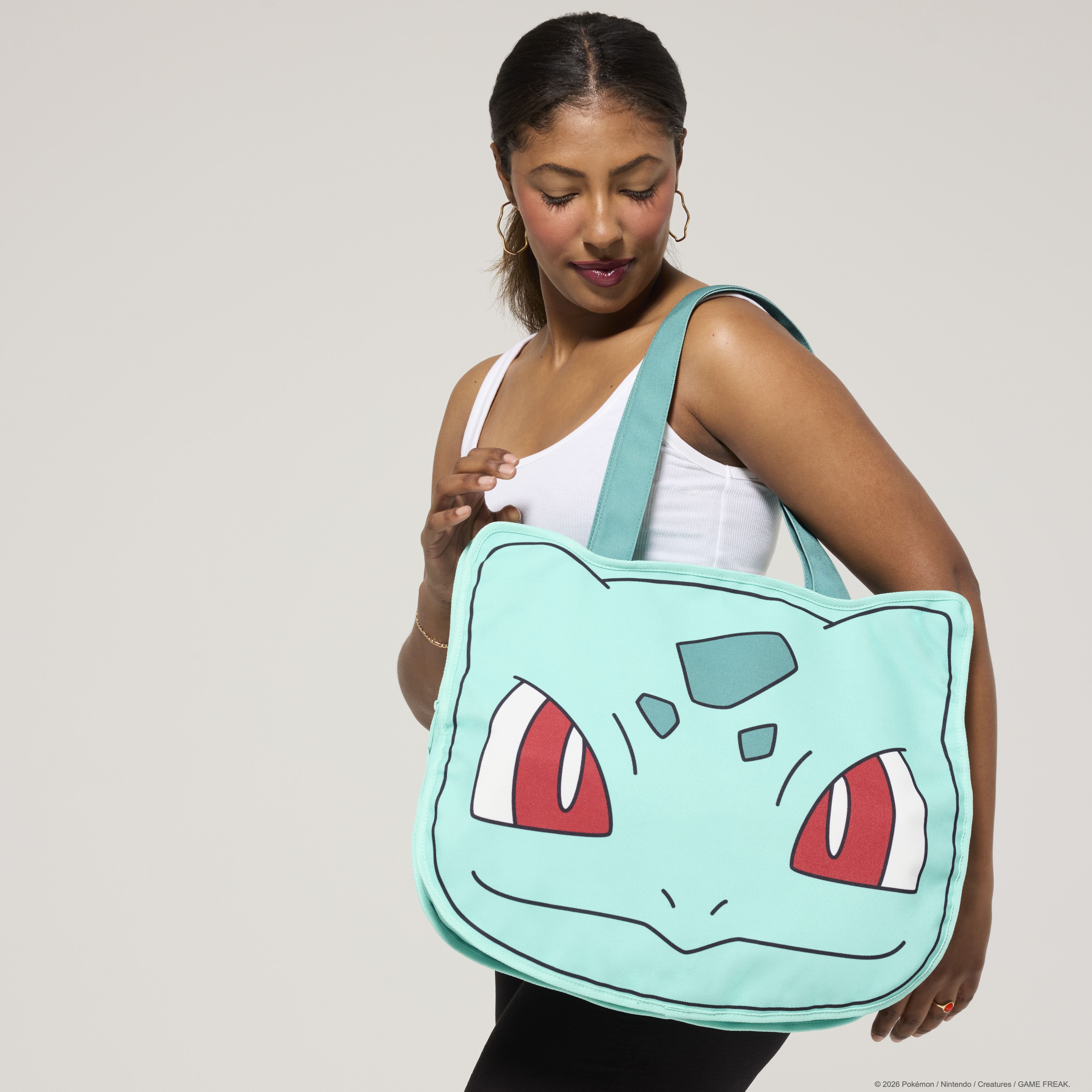 Alternative view of Pokémon Bulbasaur Cosplay Oversized Canvas Tote Bag