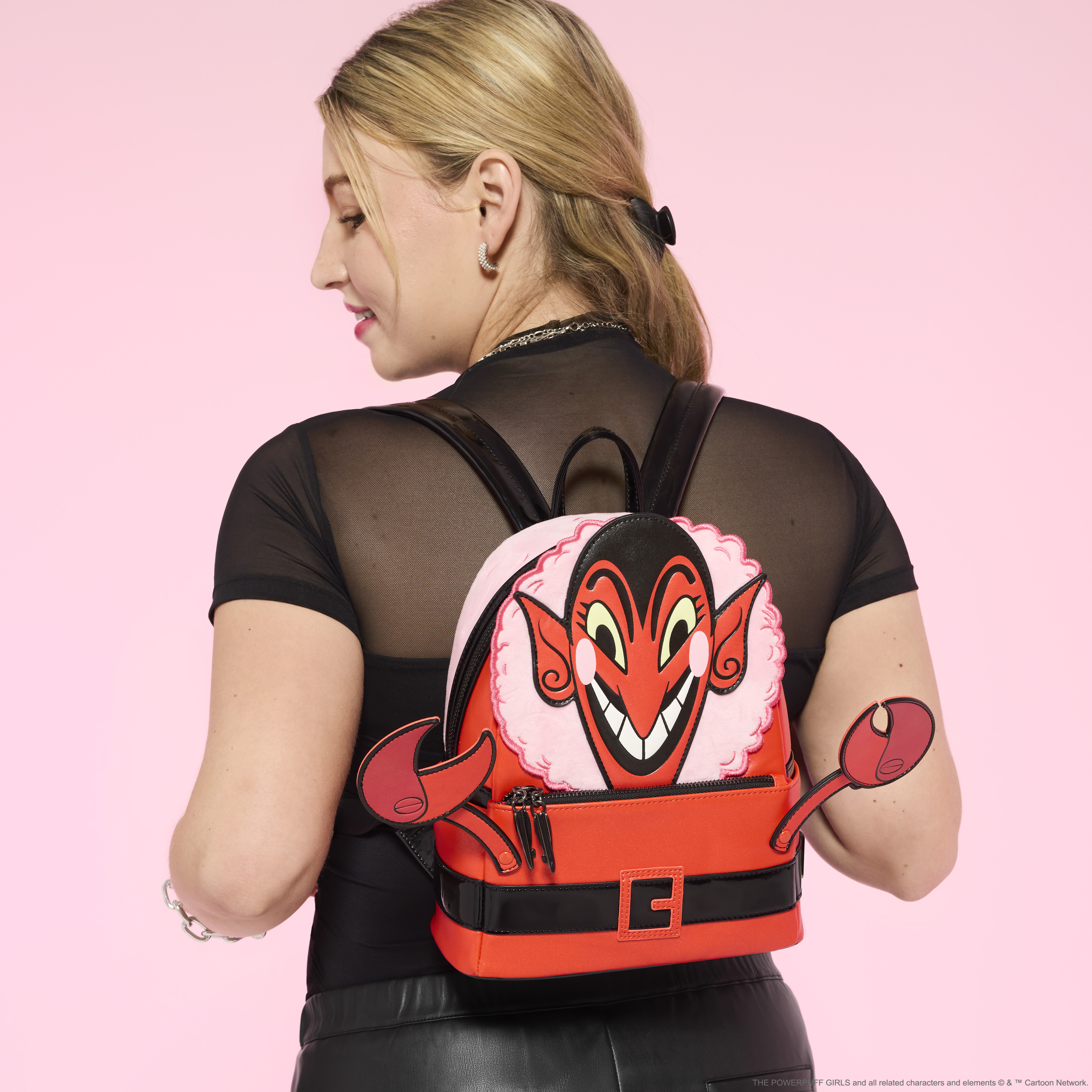 Alternative view of The Powerpuff Girls HIM Cosplay Glow Mini Backpack