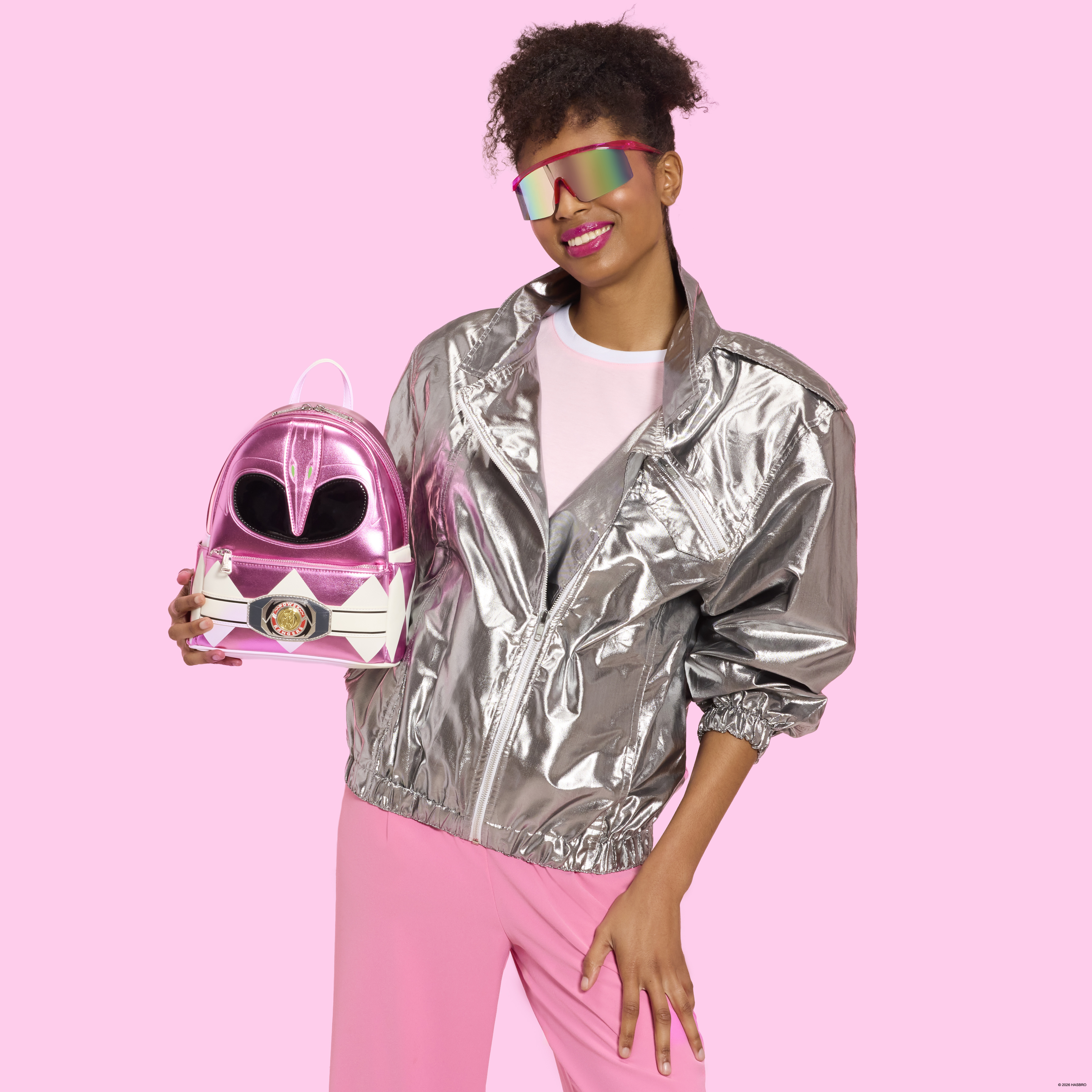 Power Rangers Pink Ranger Cosplay Mini Backpack - Image 2