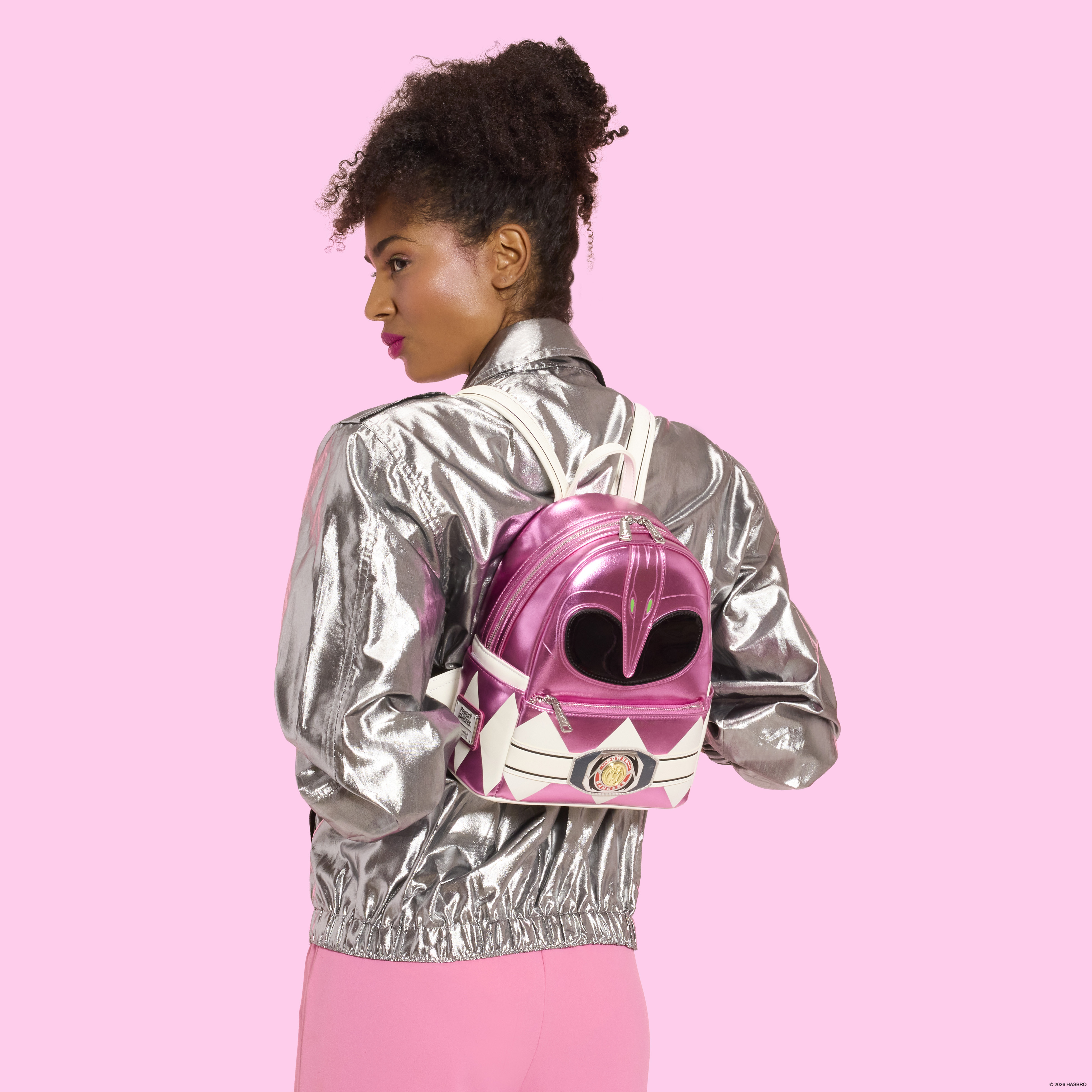 Power Rangers Pink Ranger Cosplay Mini Backpack - Image 3