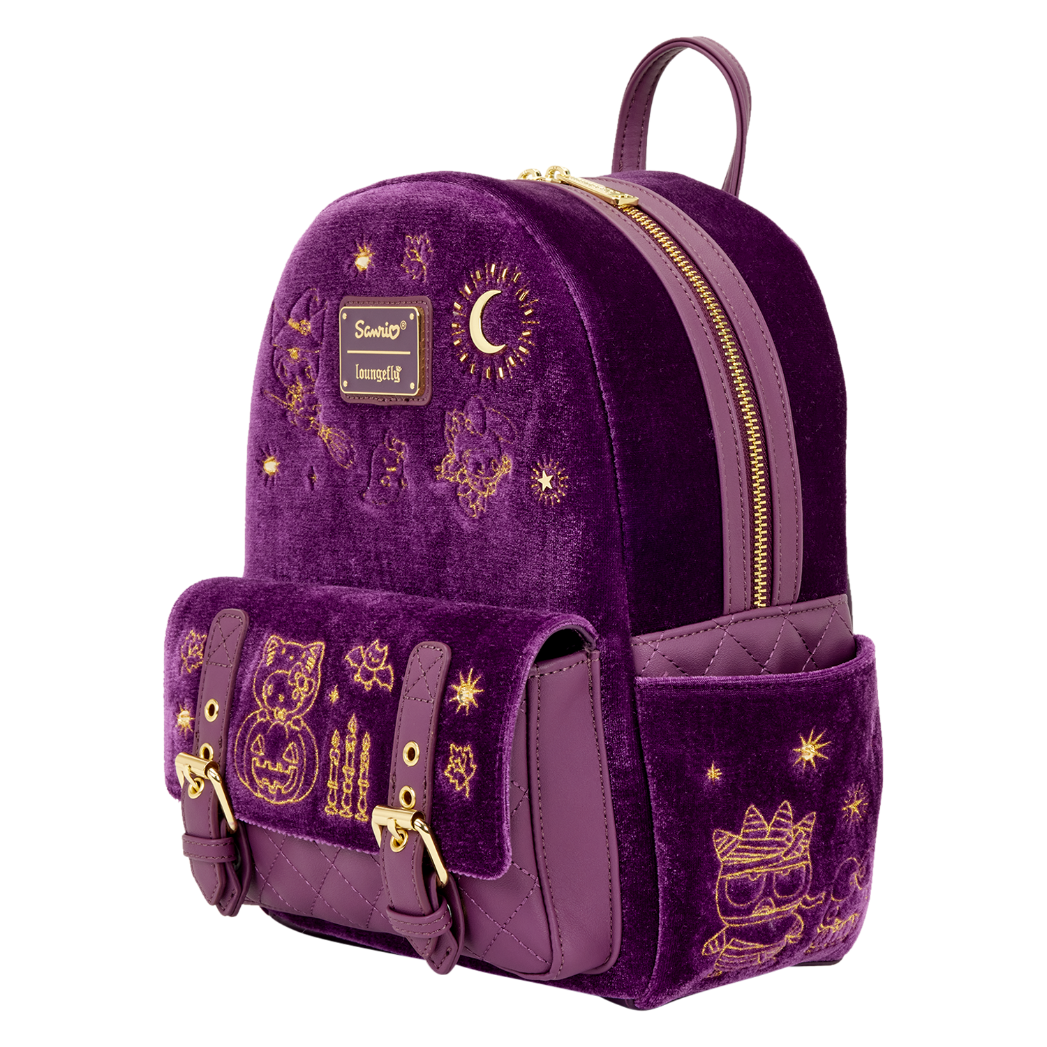 Sanrio Hello Kitty & Friends Exclusive Halloween Costume Velvet Mini Backpack - Image 4