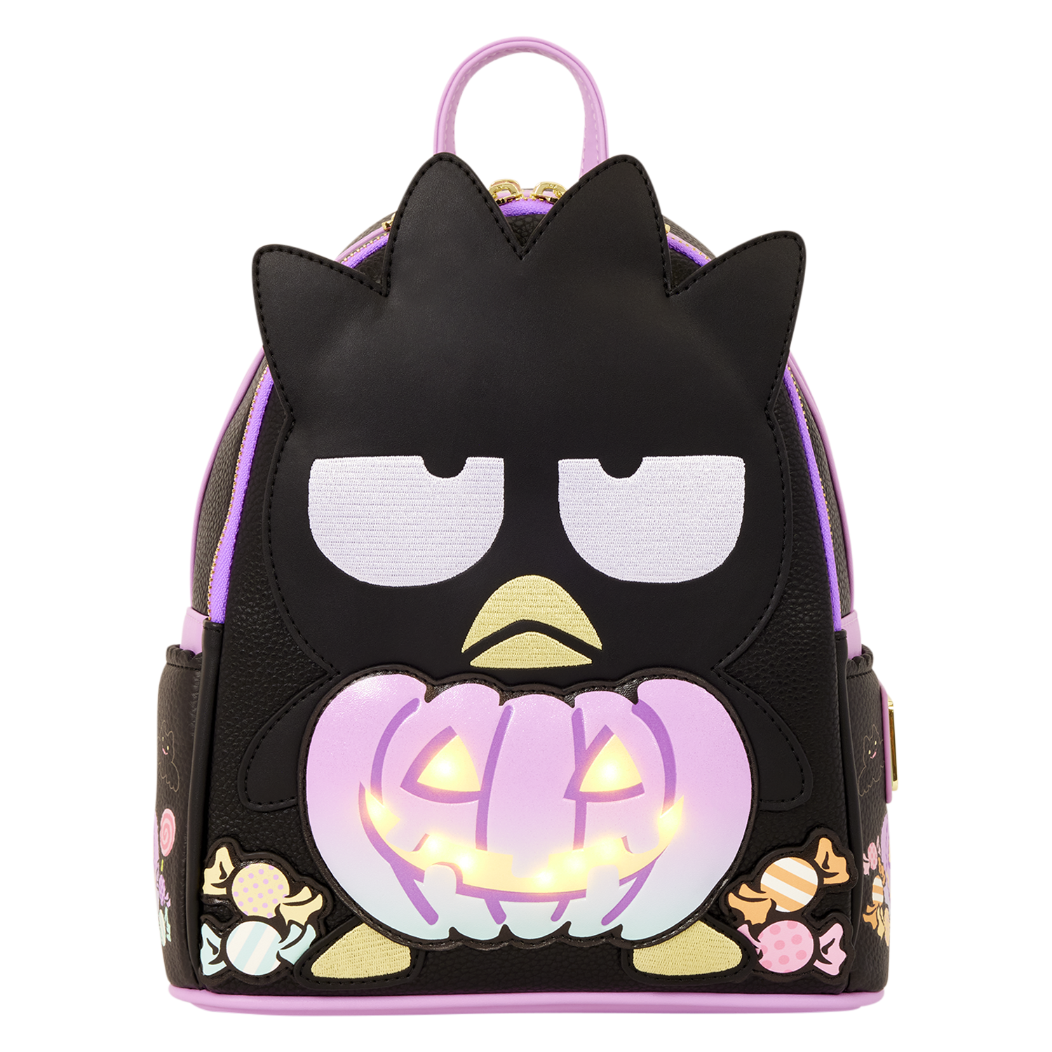 Sanrio Badtz-Maru Pumpkin Light-Up Cosplay Mini Backpack - Image 3