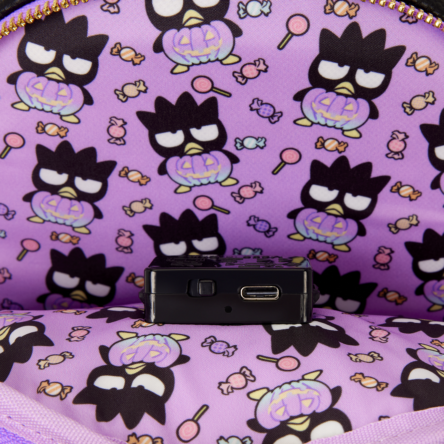Sanrio Badtz-Maru Pumpkin Light-Up Cosplay Mini Backpack - Image 6