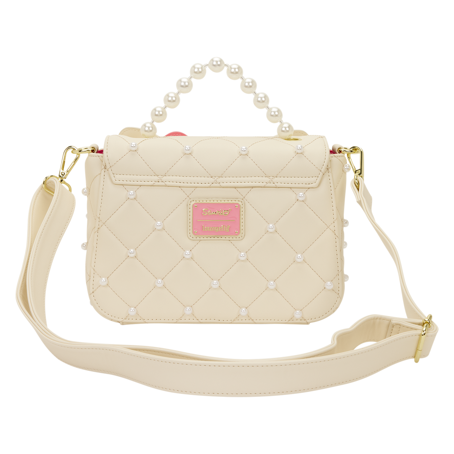 Sanrio Hello Kitty Exclusive Quilted Pearl Handle Crossbody Bag - Image 4