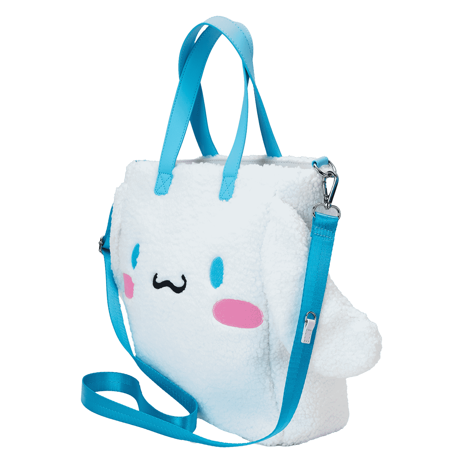 Sanrio Cinnamoroll Cosplay Sherpa Tote Crossbody Bag With Coin Bag - Image 9
